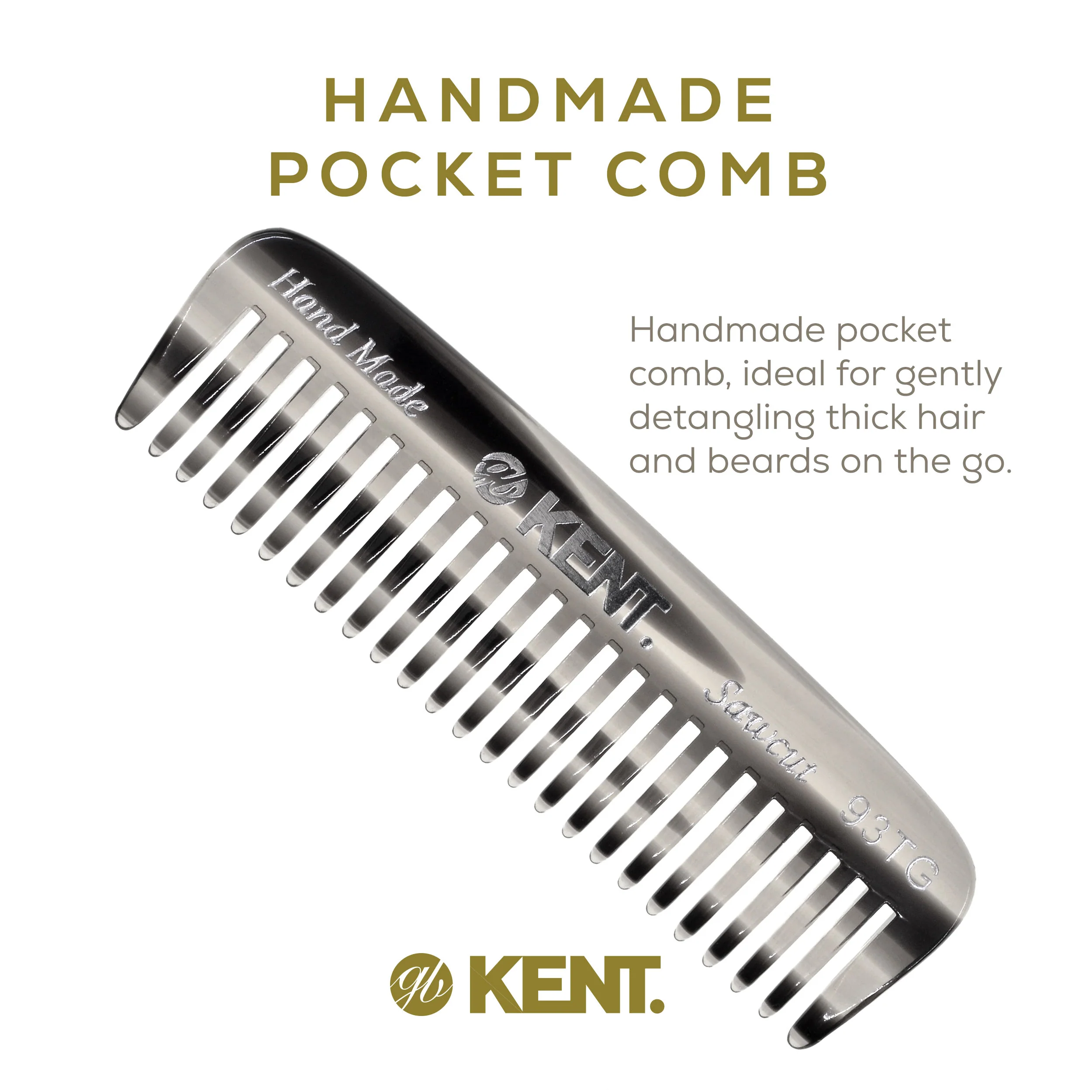 Mini Wide Tooth Detangling Beard Comb - Image 17