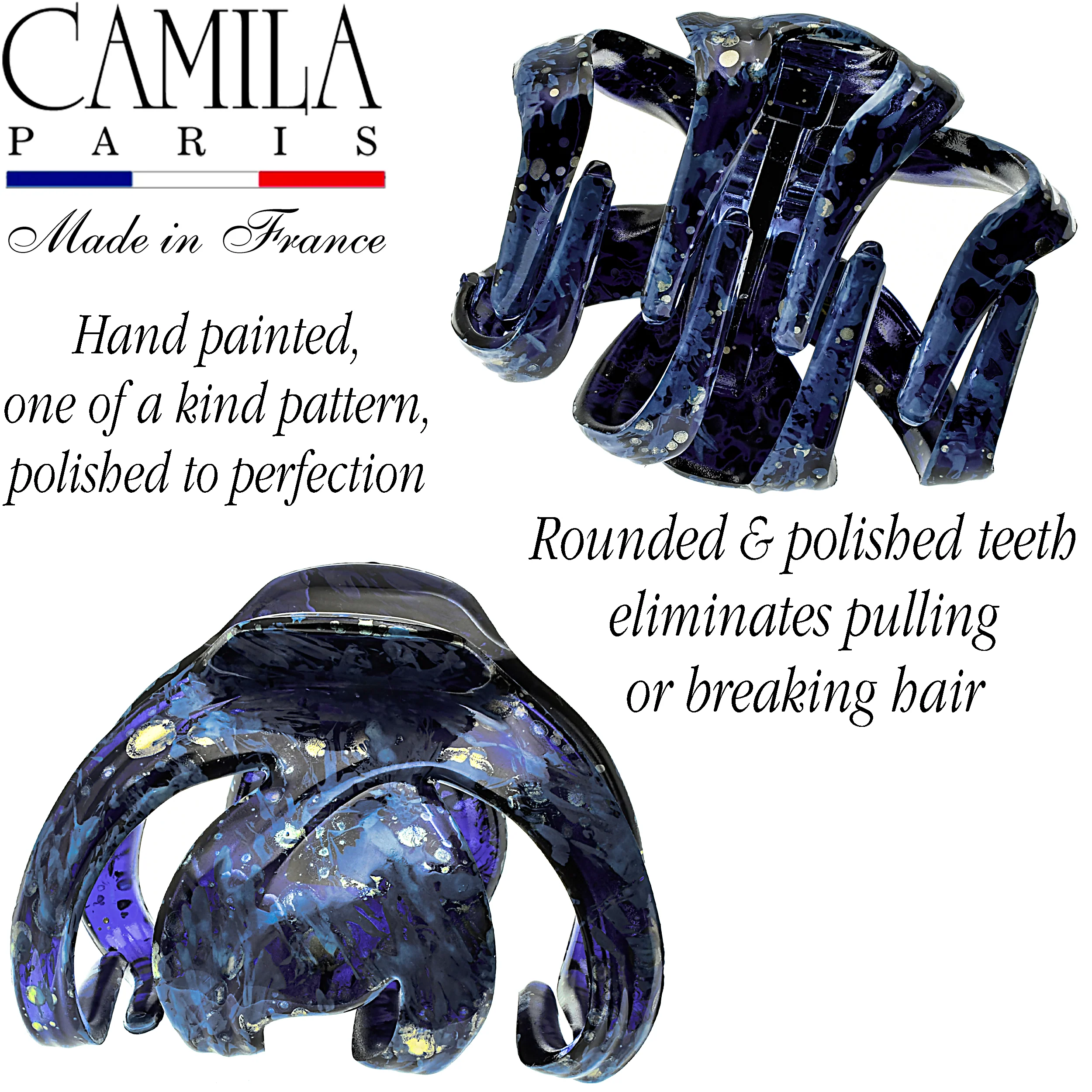 Camila Paris Octopus Hair Clips Hand Painted - Image 6