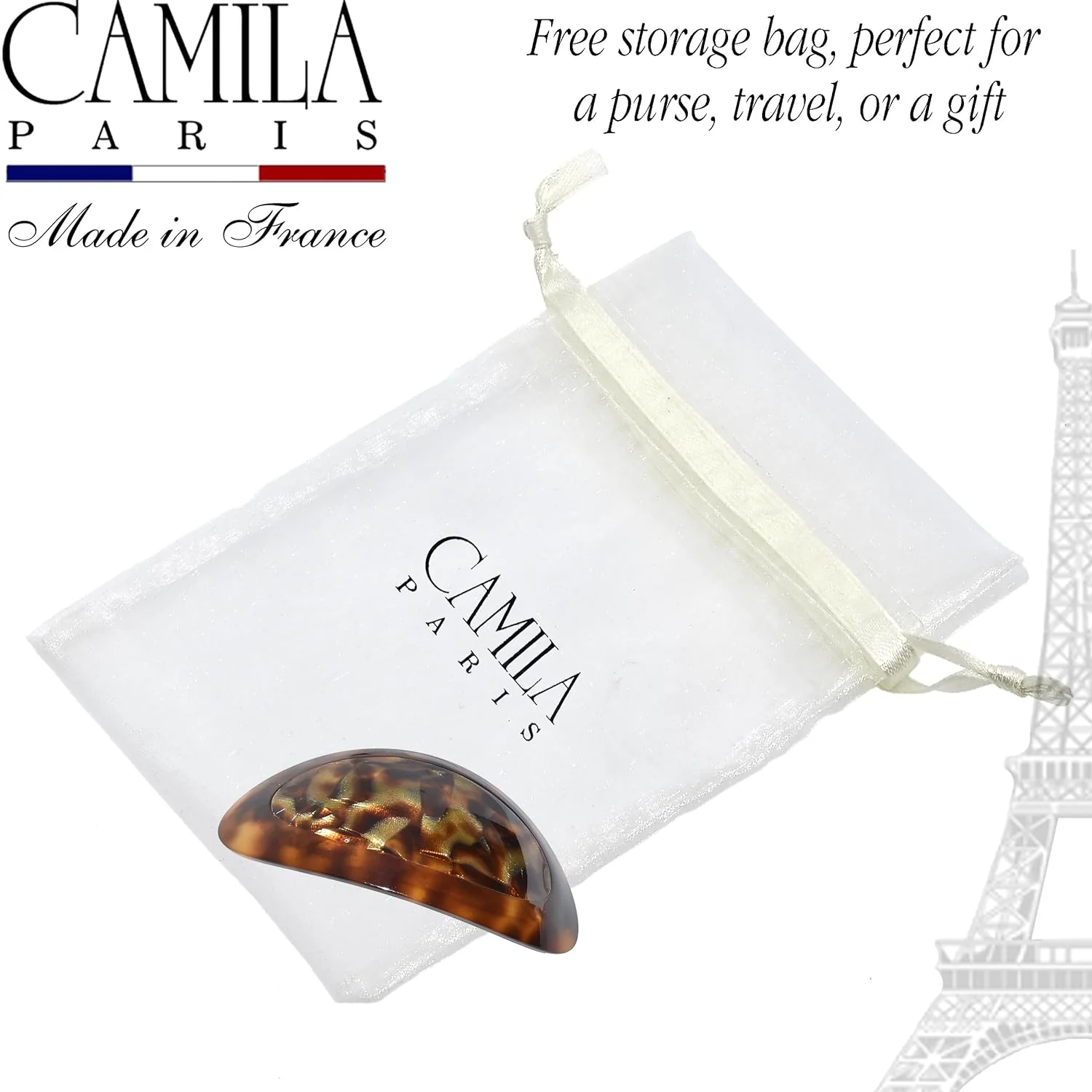 Camila Paris Oval Dual-Tone Handmade Barrette - Image 7