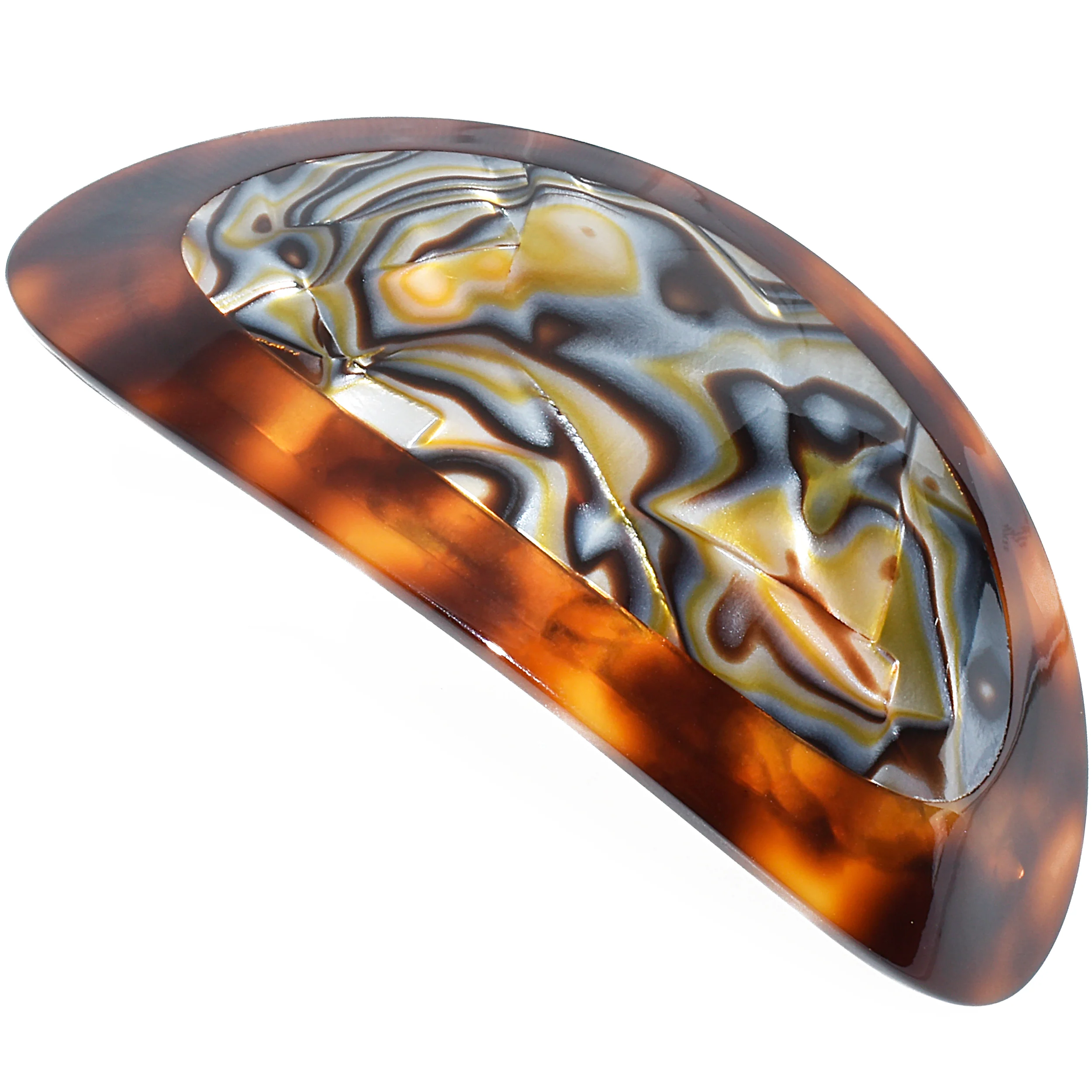 Camila Paris Oval Dual-Tone Handmade Barrette - Image 8