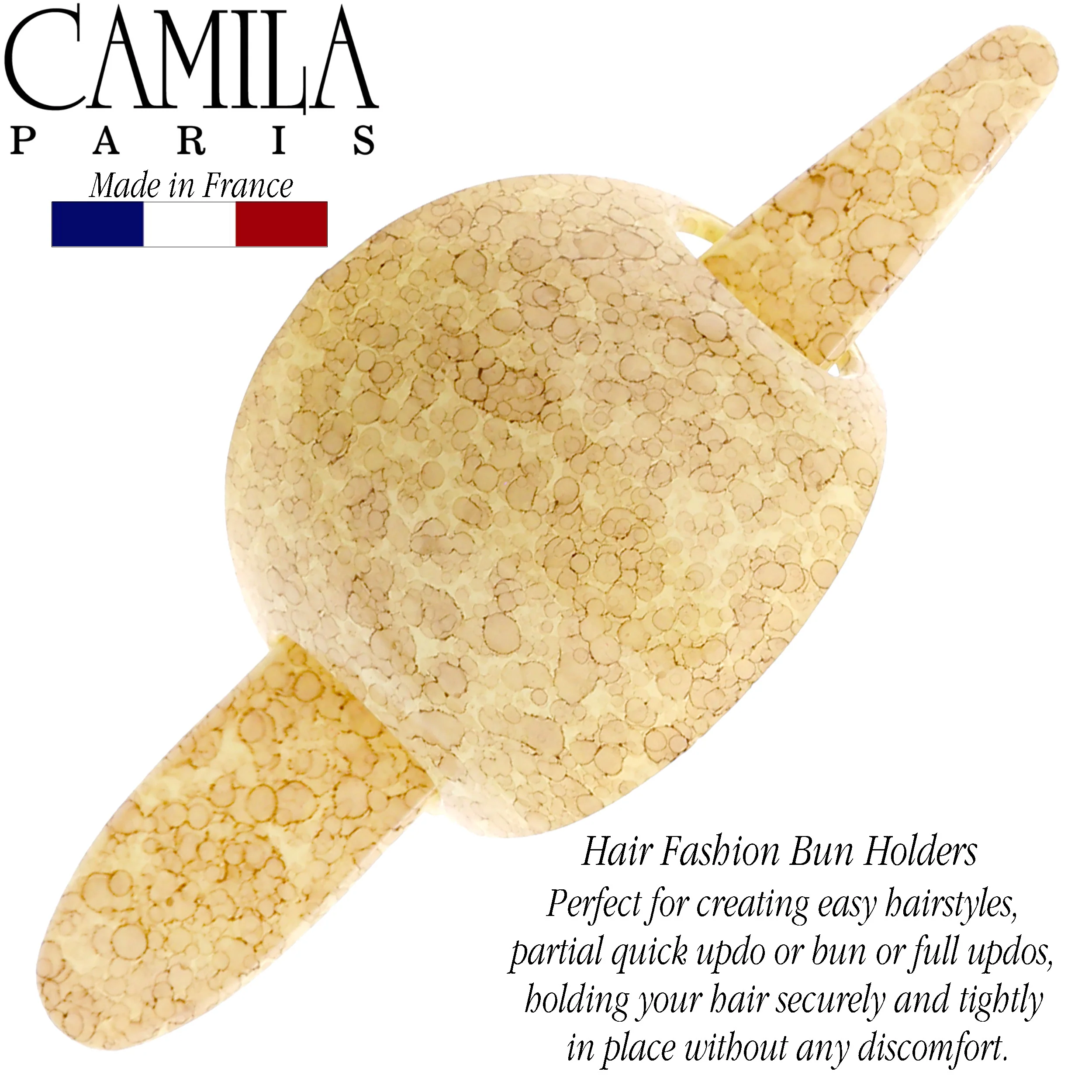 Camila Paris Oval Hair Slide with Swarovski Crystals - Image 11