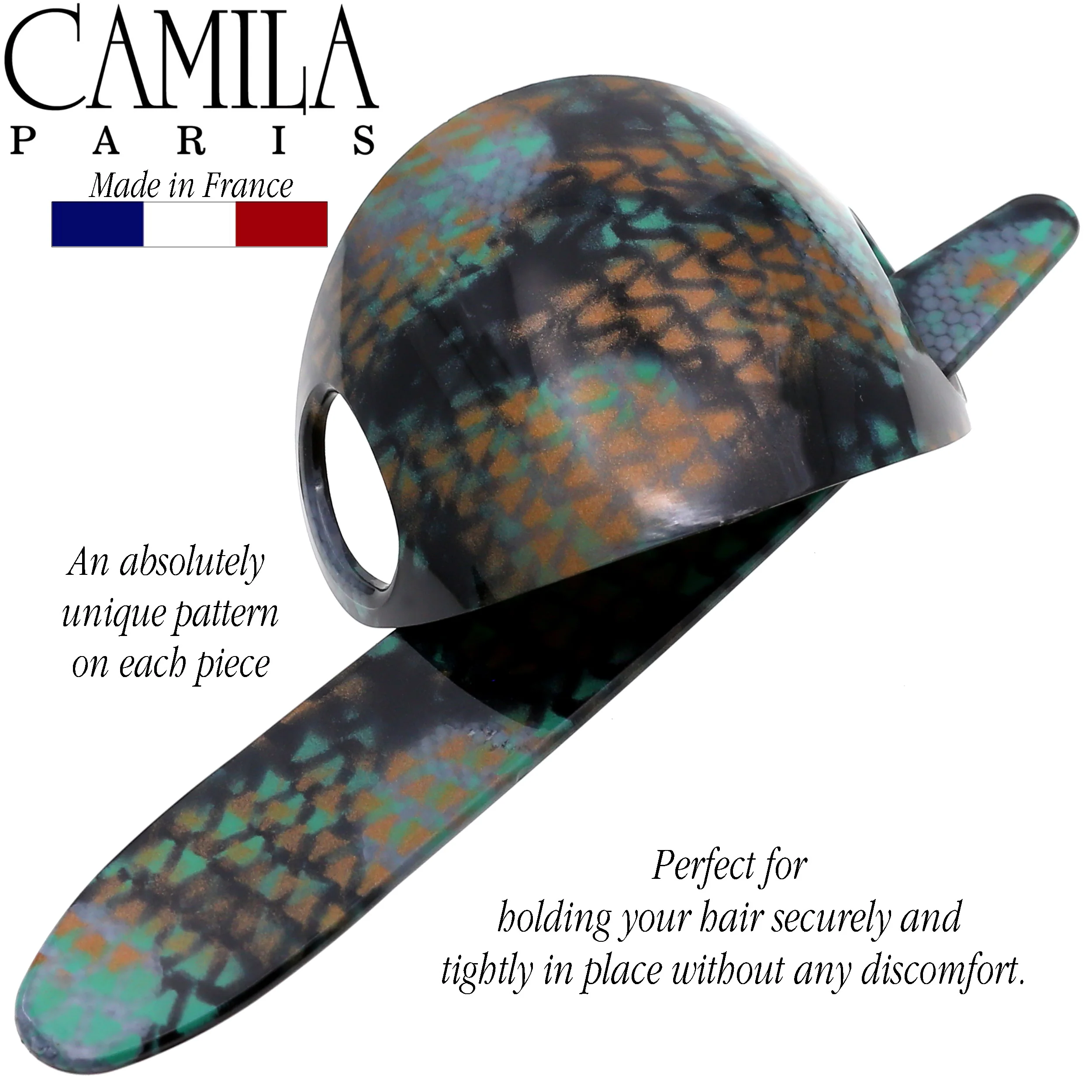 Camila Paris Oval Hair Slide with Swarovski Crystals - Image 15
