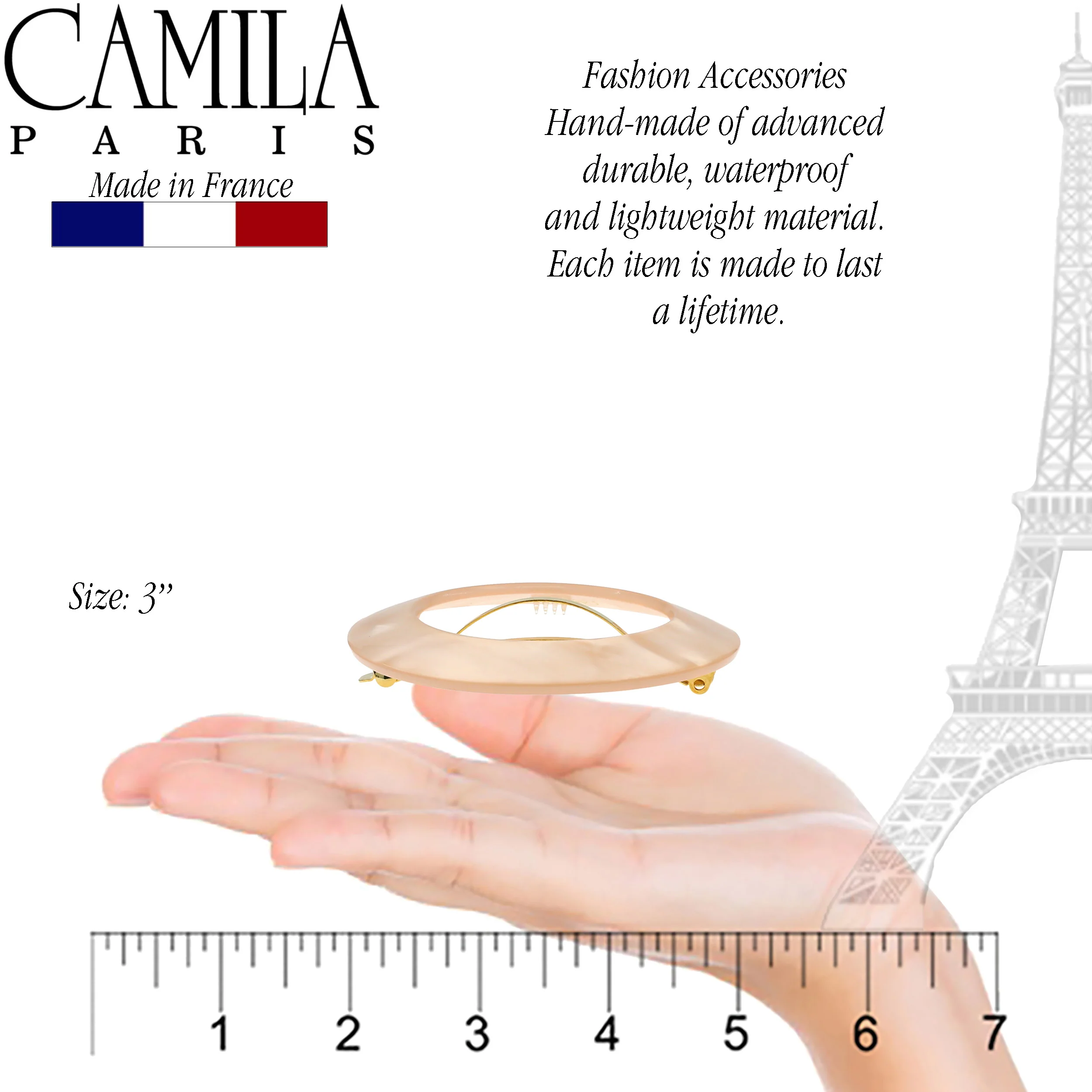 Camila Paris Round Cutout Barrette - Image 10