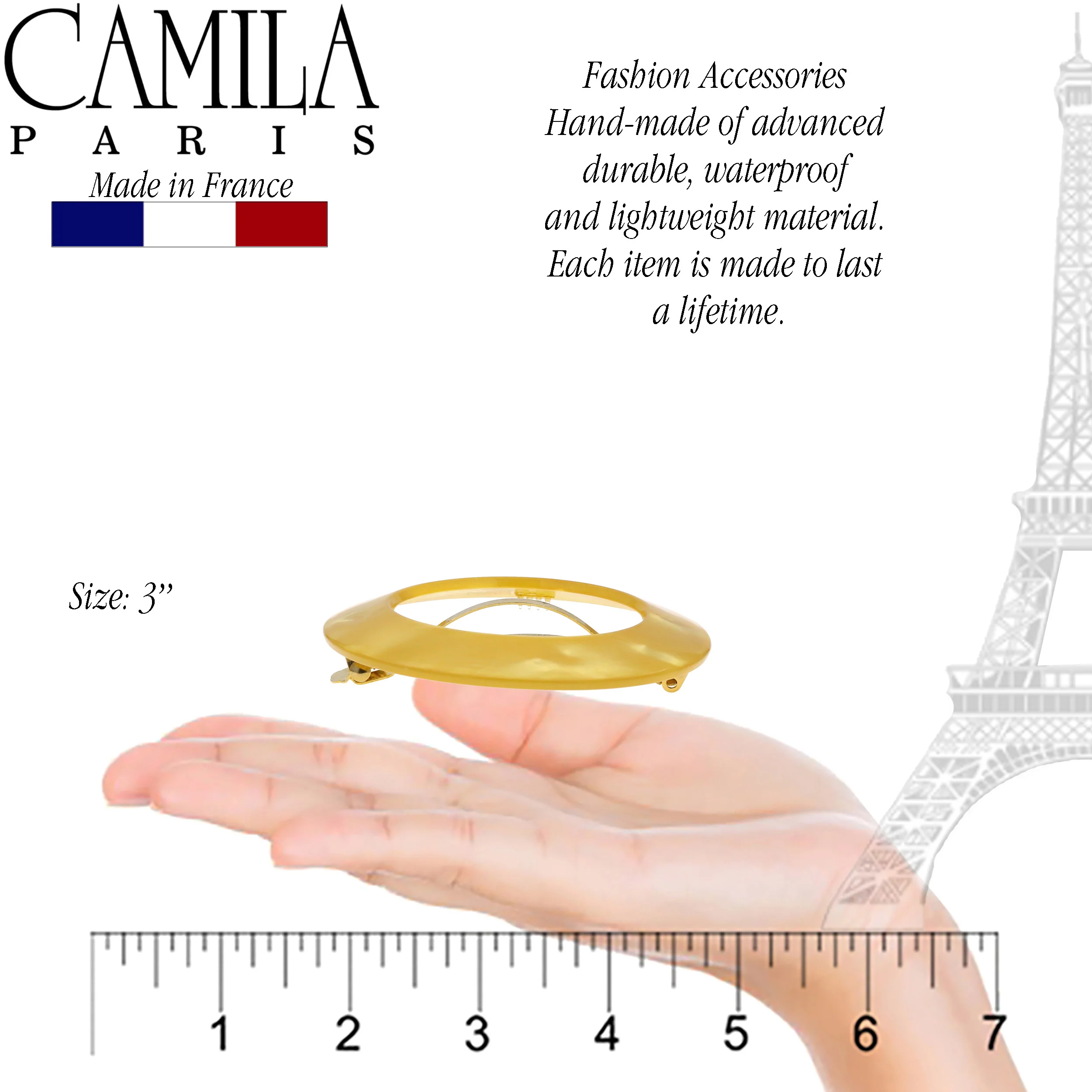 Camila Paris Round Cutout Barrette - Image 14