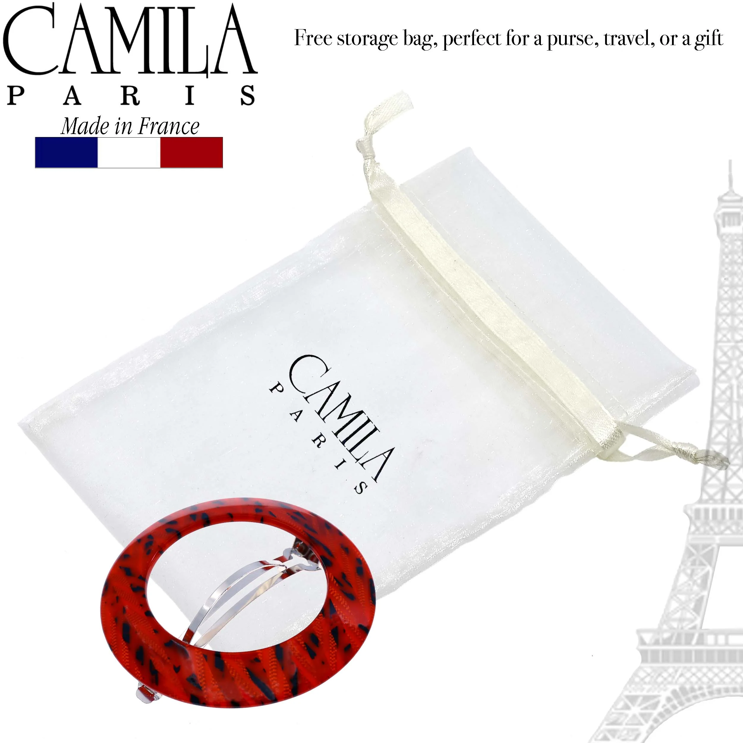 Camila Paris Round Cutout Barrette - Image 4