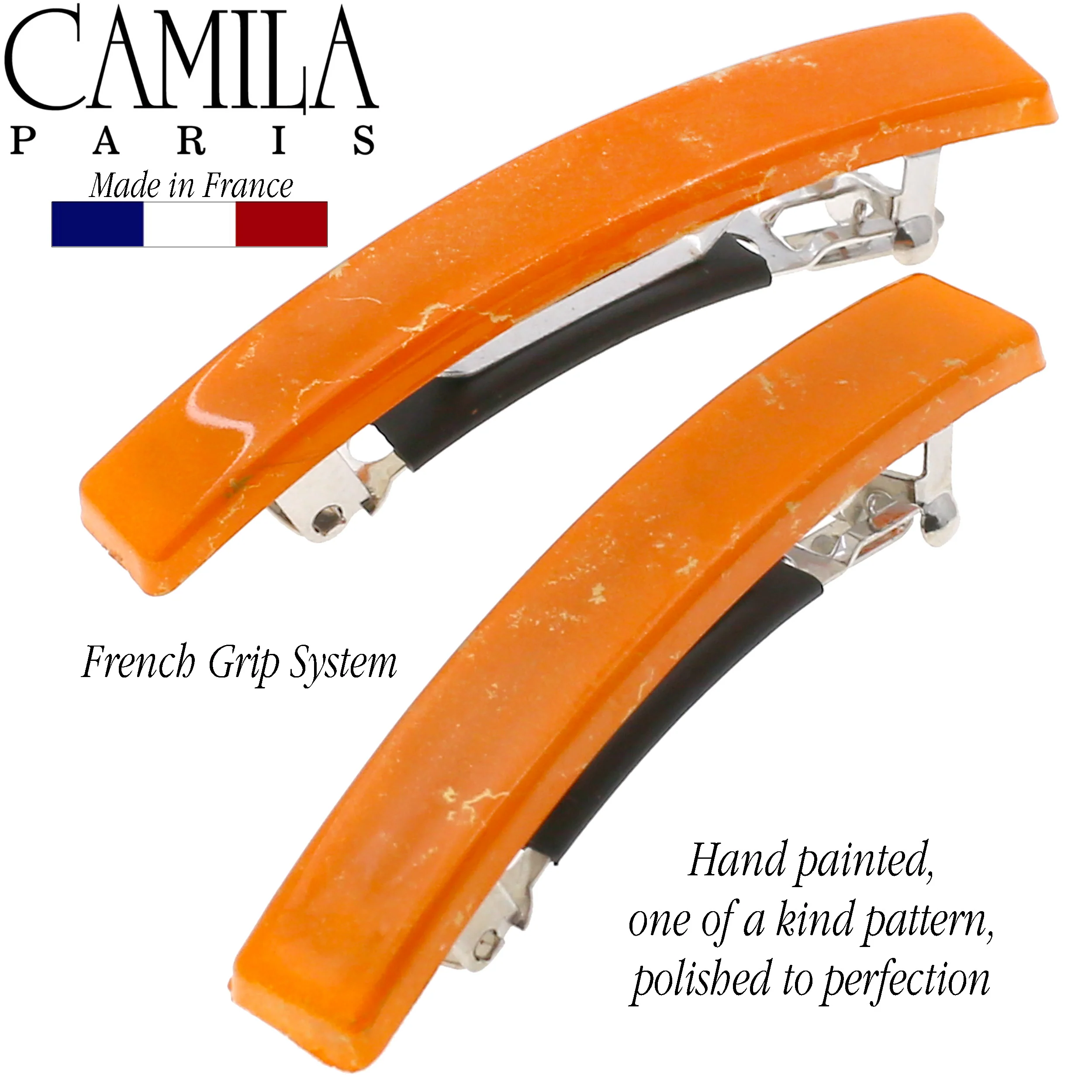 Camila Paris Skinny Rectangle No-Slip Barrette 2-Pack - Image 11