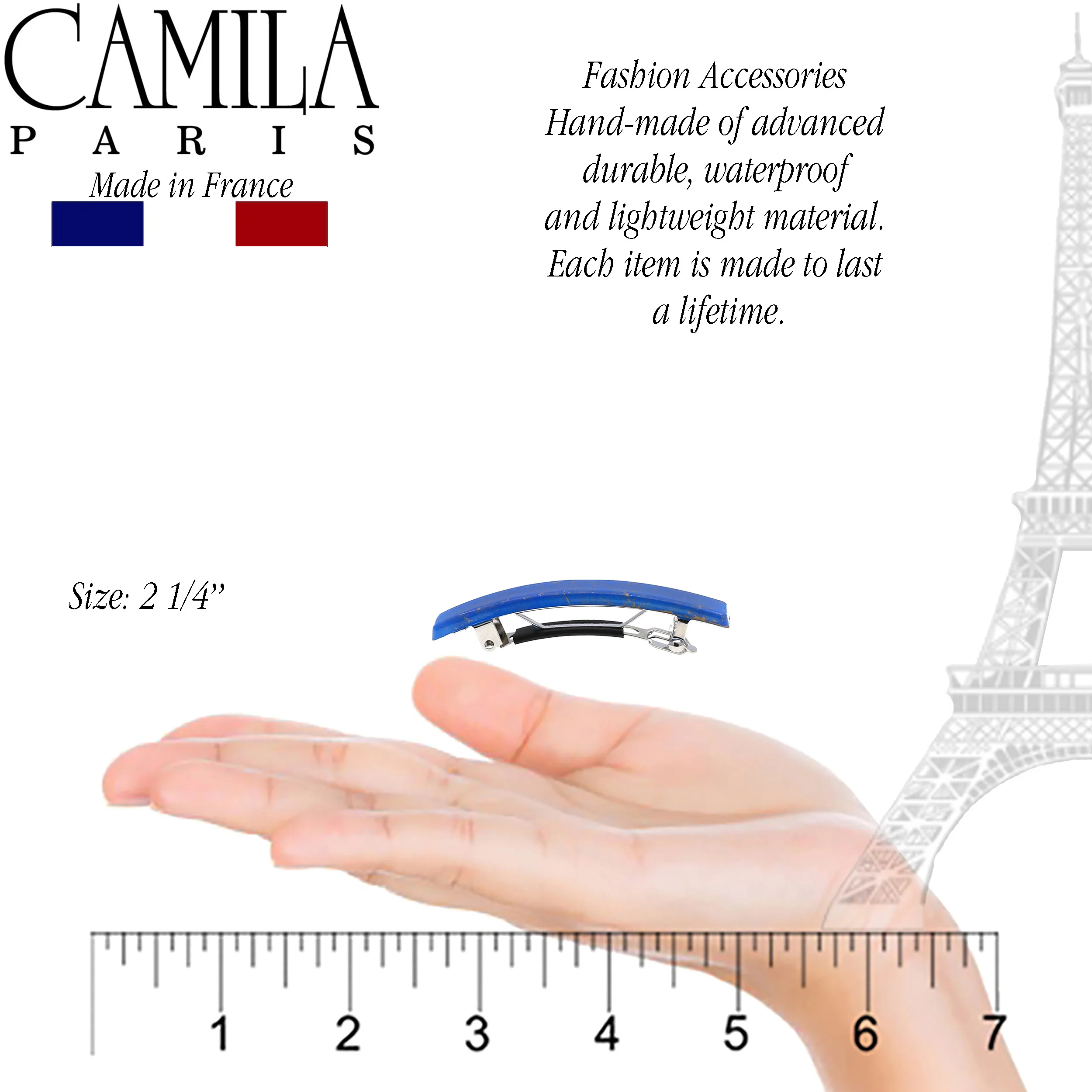 Camila Paris Skinny Rectangle No-Slip Barrette 2-Pack - Image 14