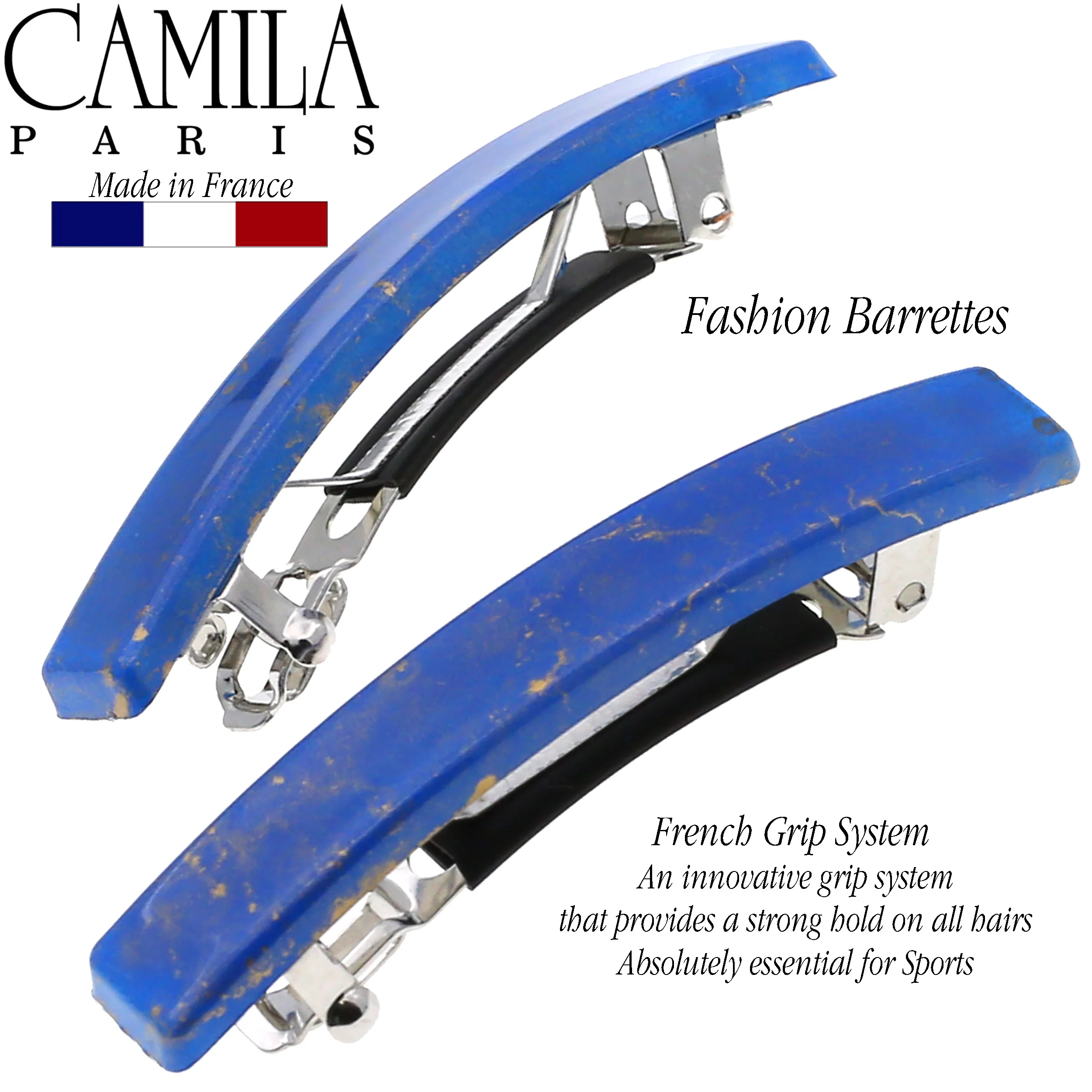 Camila Paris Skinny Rectangle No-Slip Barrette 2-Pack - Image 15