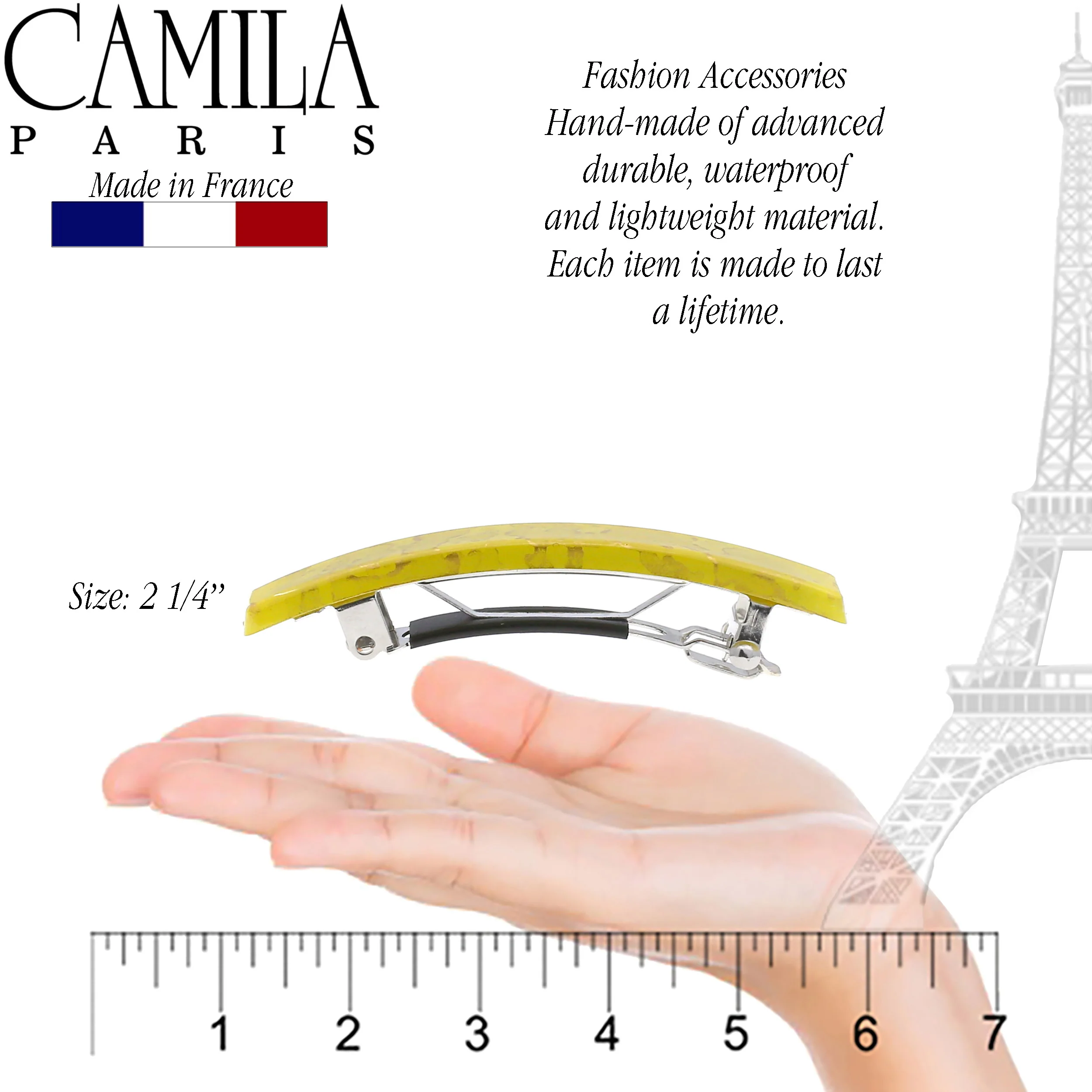 Camila Paris Skinny Rectangle No-Slip Barrette 2-Pack - Image 18
