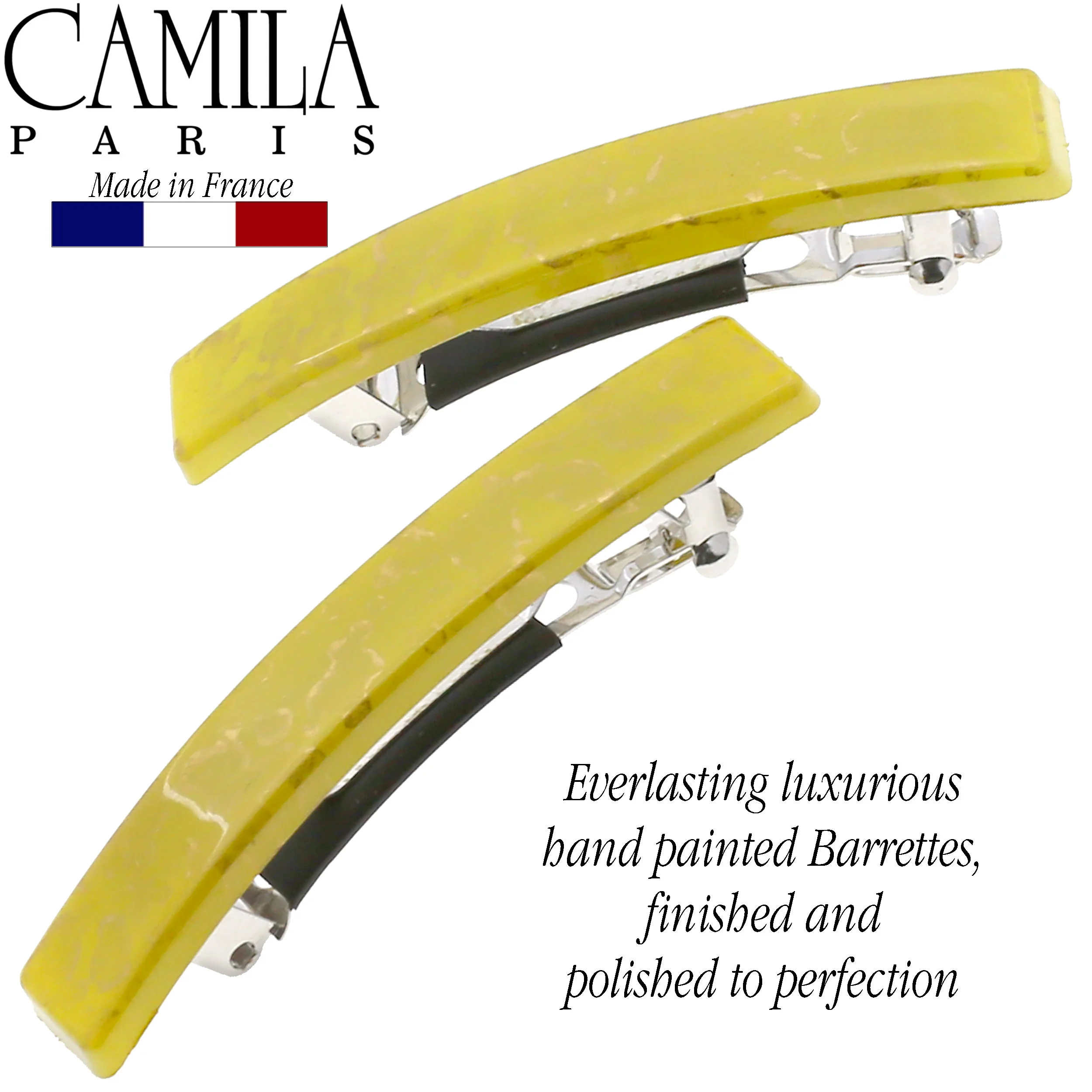Camila Paris Skinny Rectangle No-Slip Barrette 2-Pack - Image 19