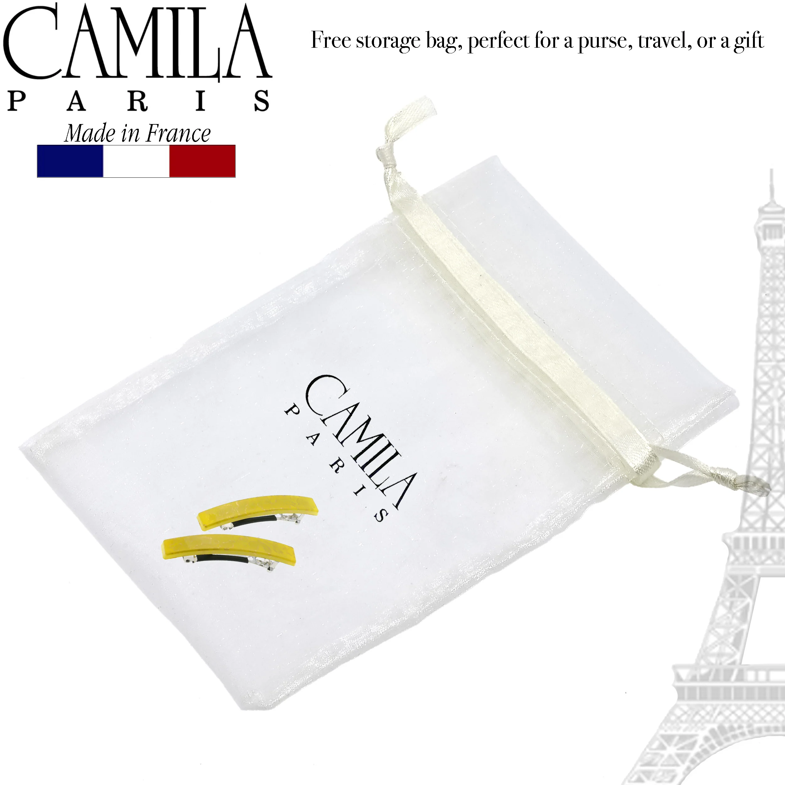 Camila Paris Skinny Rectangle No-Slip Barrette 2-Pack - Image 20