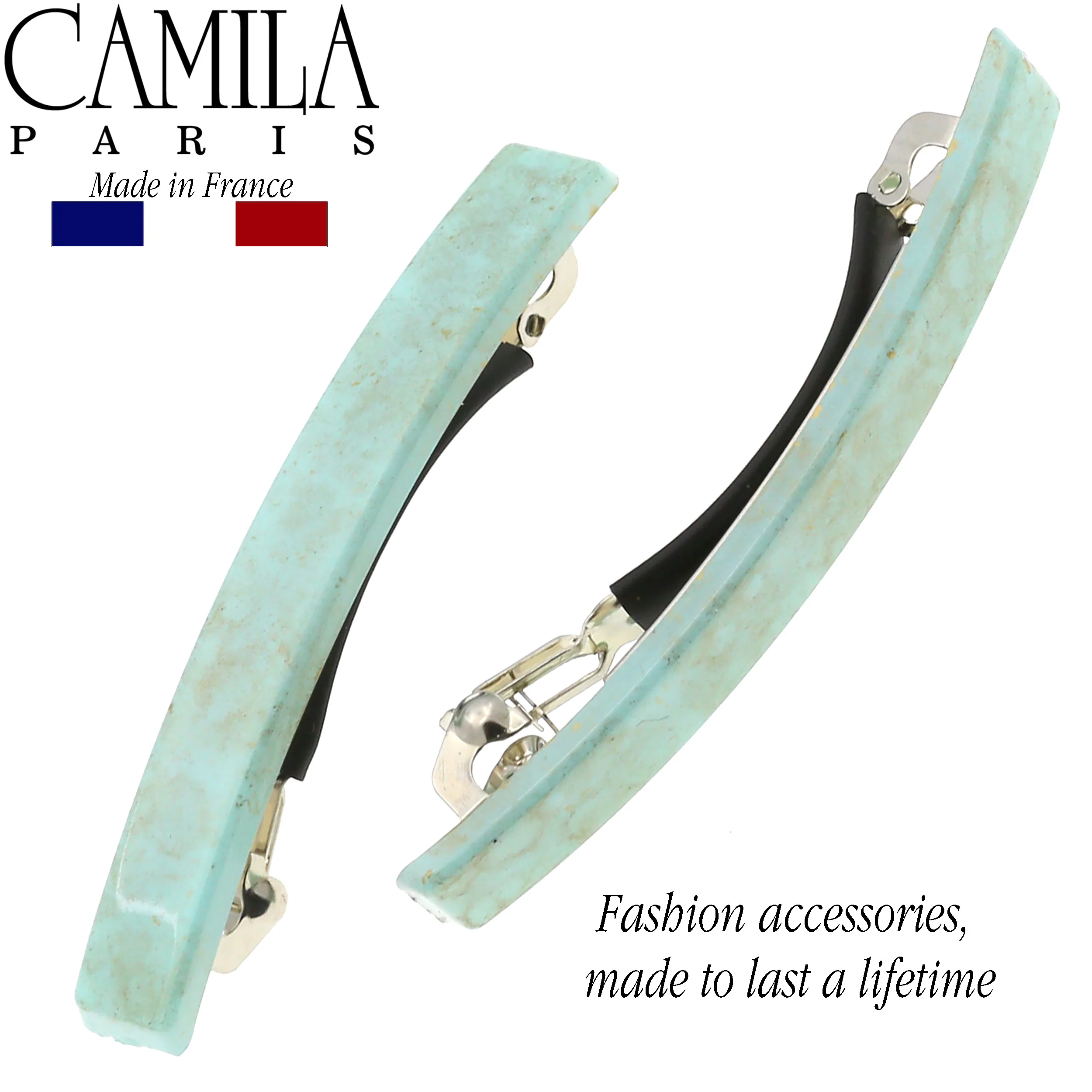 Camila Paris Skinny Rectangle No-Slip Barrette 2-Pack - Image 23