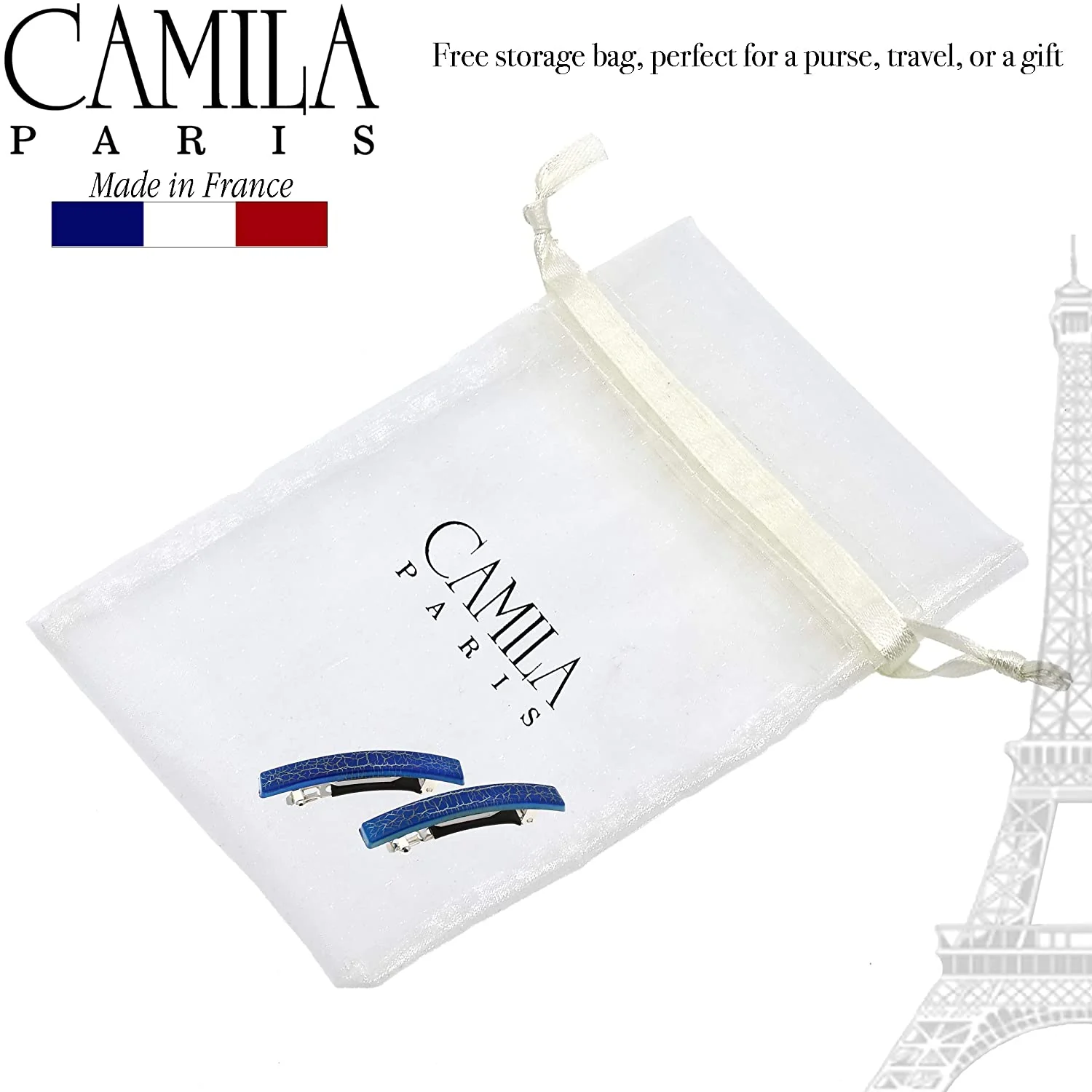 Camila Paris Skinny Rectangle No-Slip Barrette 2-Pack - Image 52