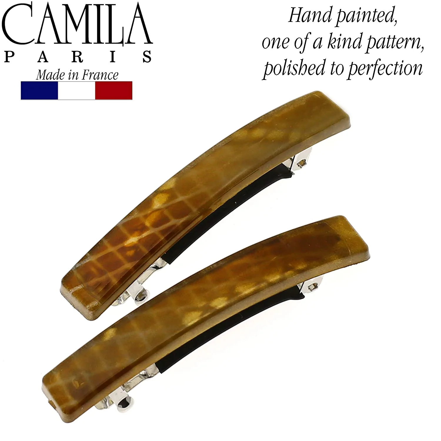 Camila Paris Skinny Rectangle No-Slip Barrette 2-Pack - Image 55