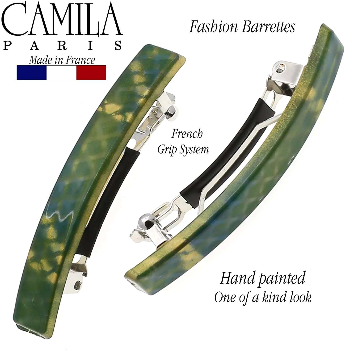 Camila Paris Skinny Rectangle No-Slip Barrette 2-Pack - Image 59