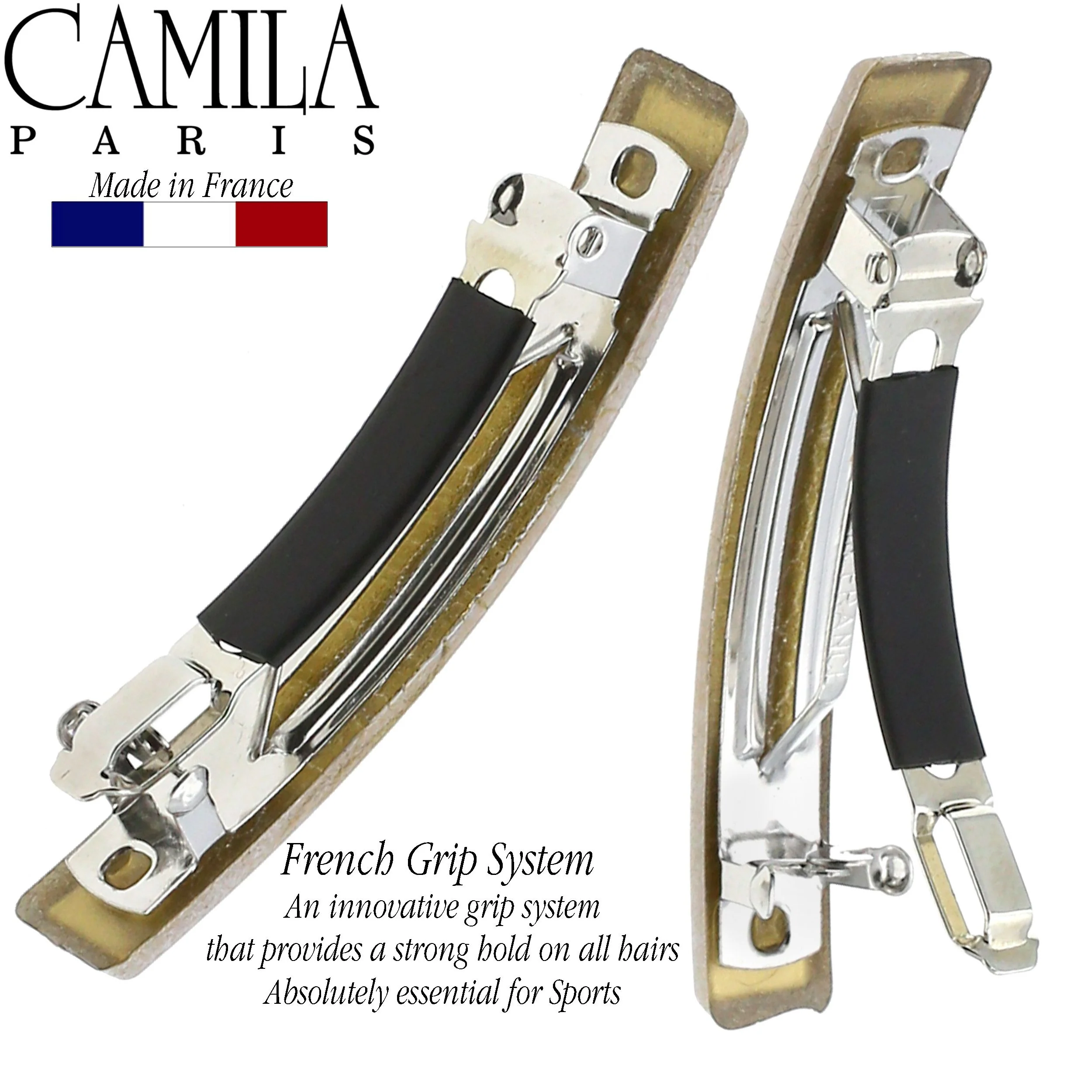 Camila Paris Skinny Rectangle No-Slip Barrette 2-Pack - Image 63