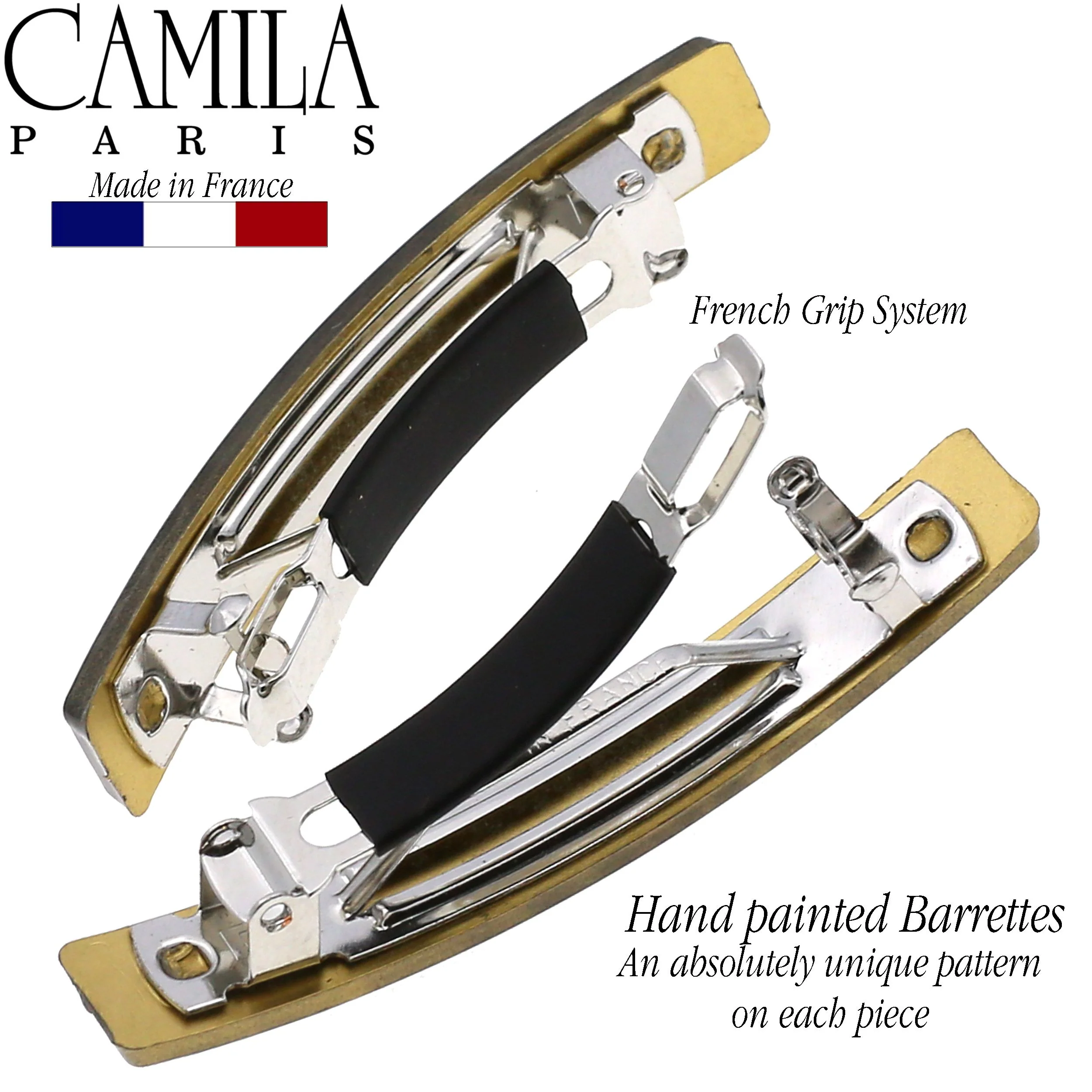 Camila Paris Skinny Rectangle No-Slip Barrette 2-Pack - Image 67