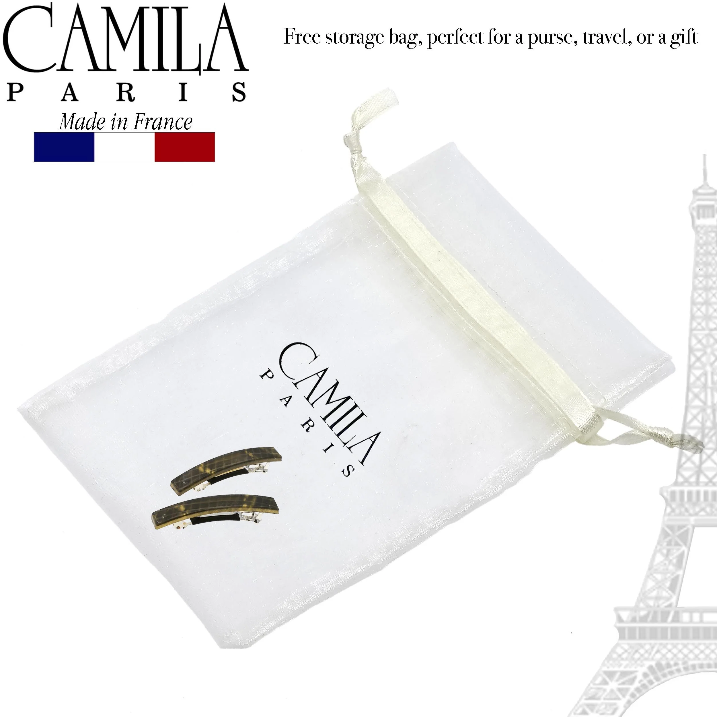 Camila Paris Skinny Rectangle No-Slip Barrette 2-Pack - Image 68