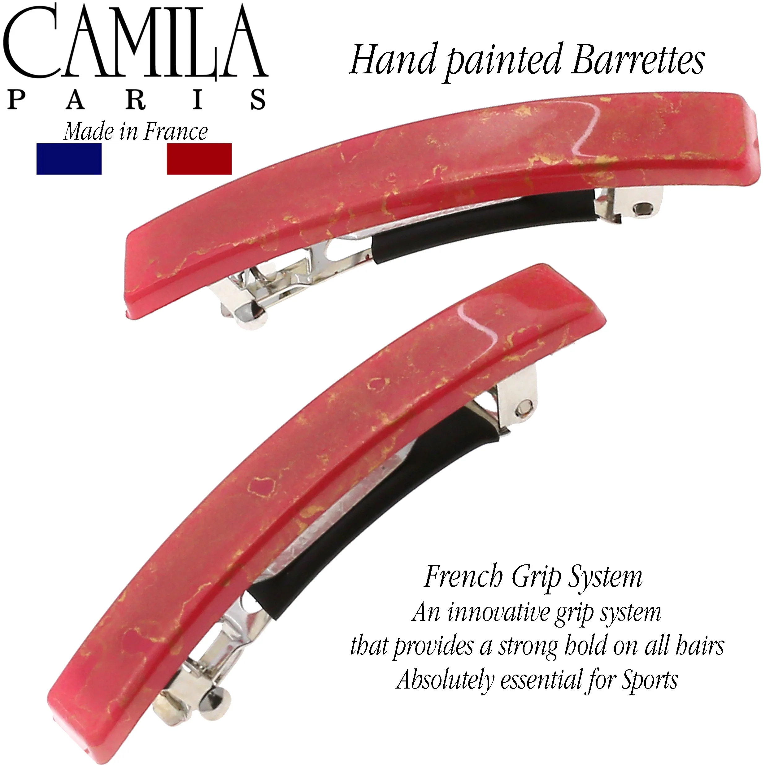 Camila Paris Skinny Rectangle No-Slip Barrette 2-Pack - Image 7