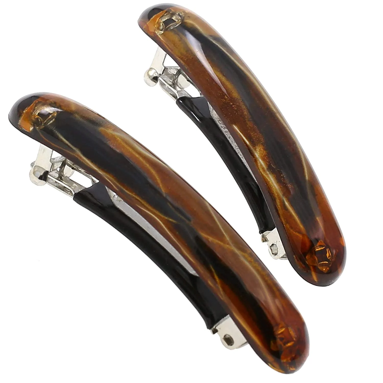 Camila Paris Thin Oval No-Slip Barrette Pair