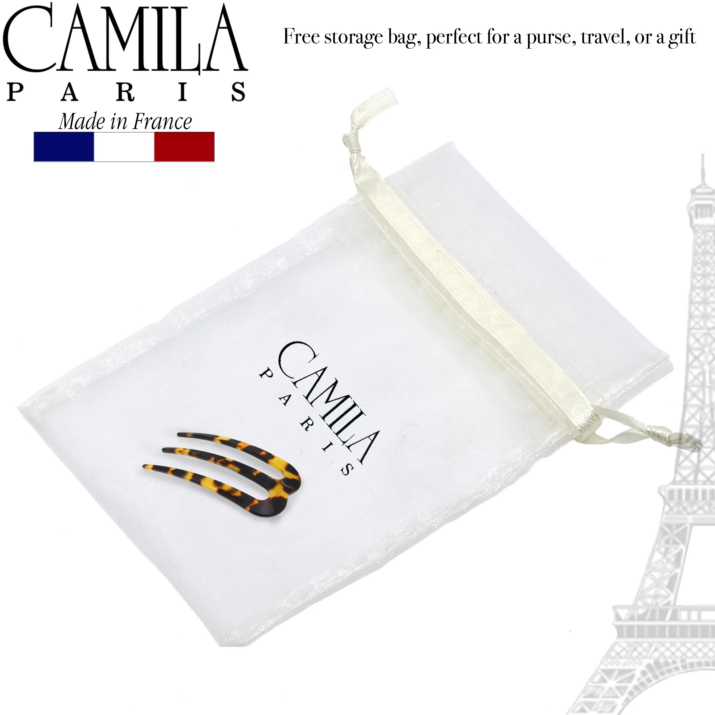 Camila Paris Three-Prong Curved Hair Stick - Image 4