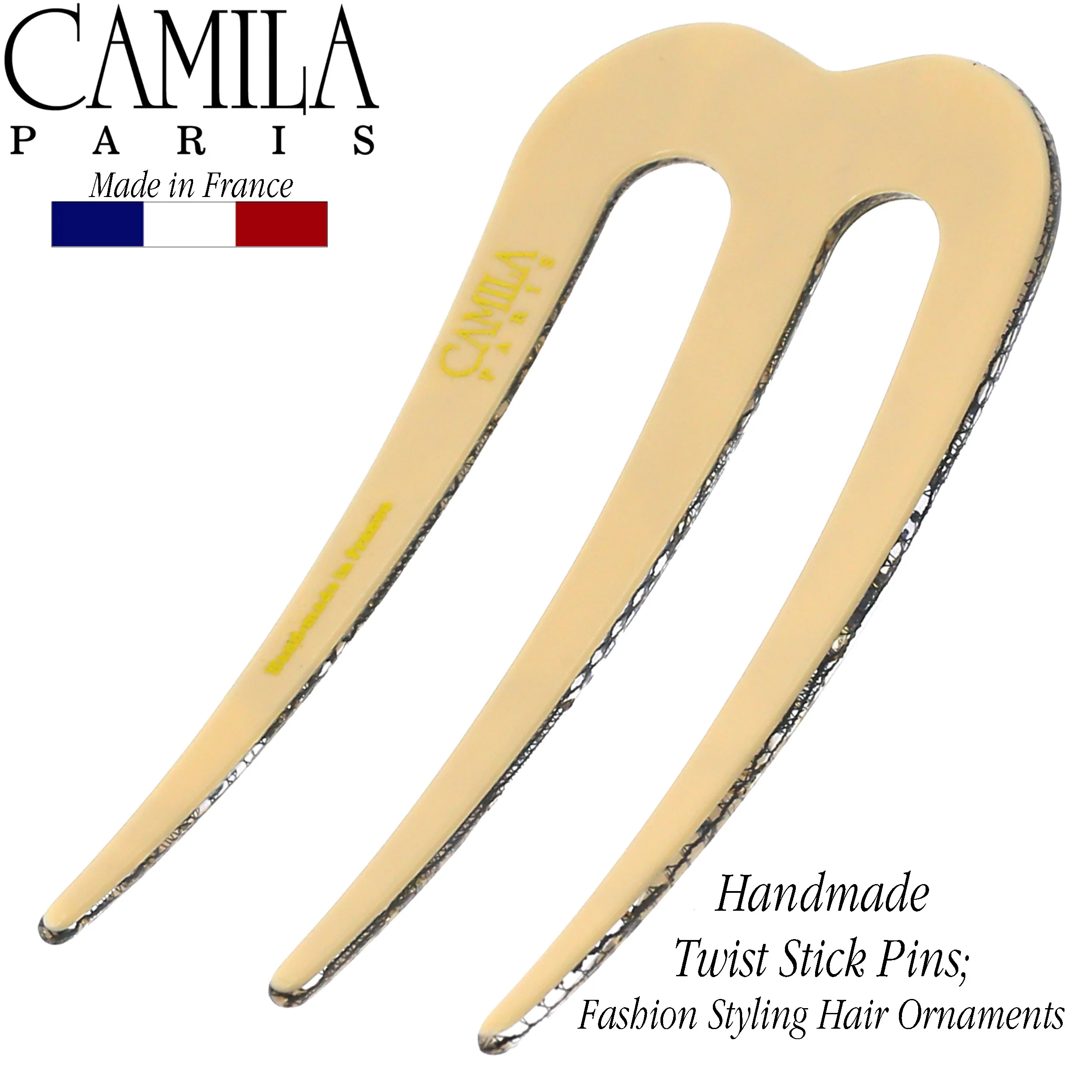 Camila Paris Three-Prong Curved Hair Stick - Image 7