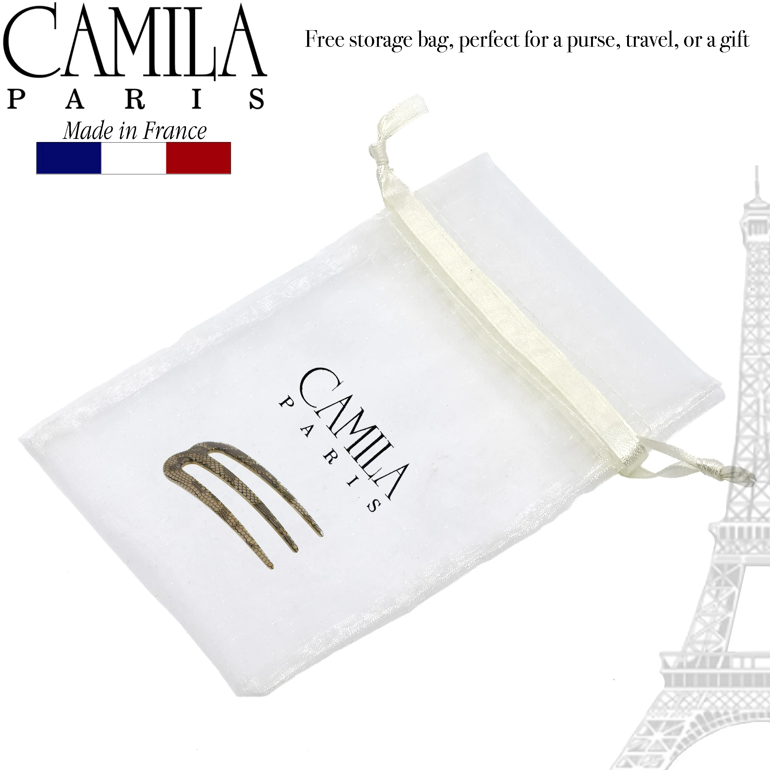 Camila Paris Three-Prong Curved Hair Stick - Image 8