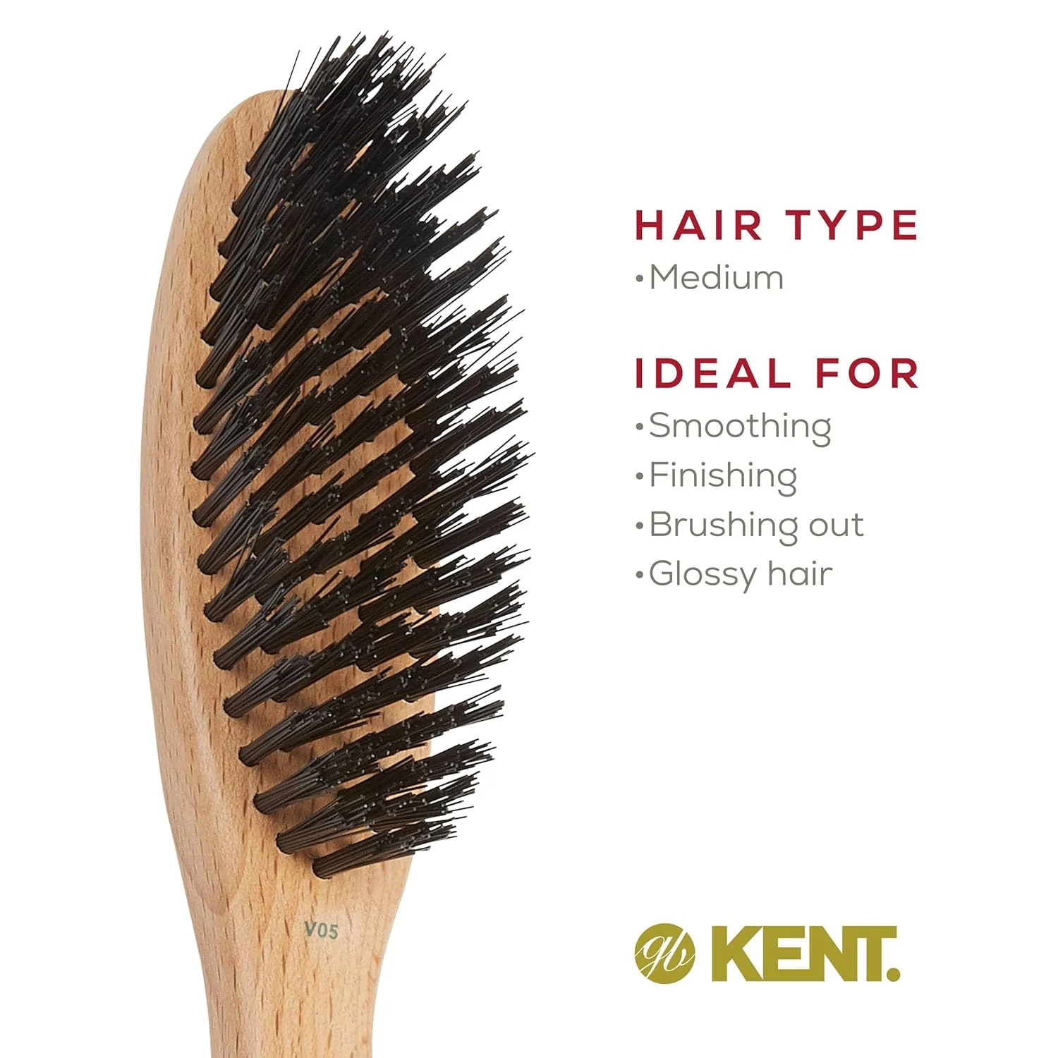 Vegan Bristle Hair and Beard Brush - Image 13