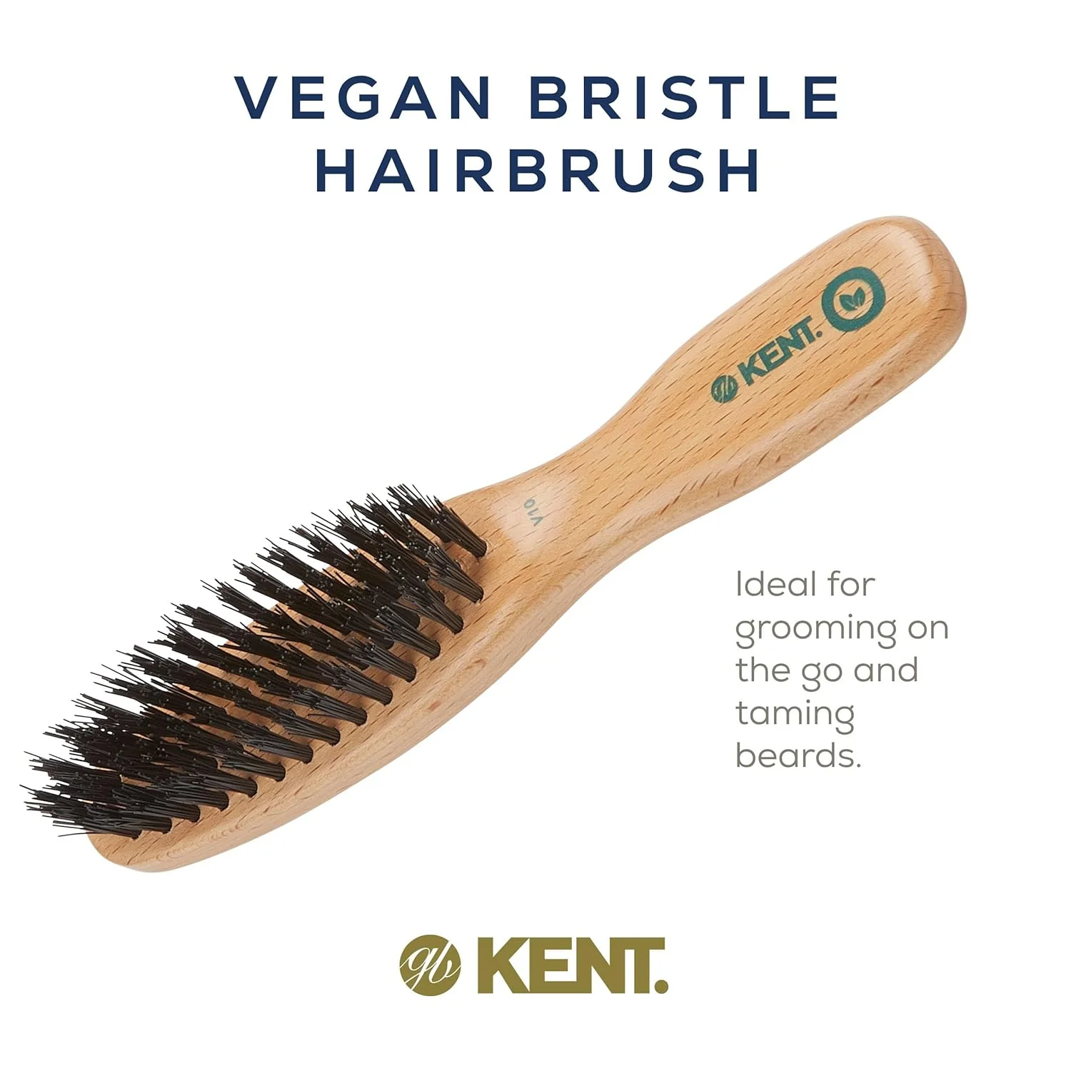 Vegan Bristle Hair and Beard Brush - Image 3