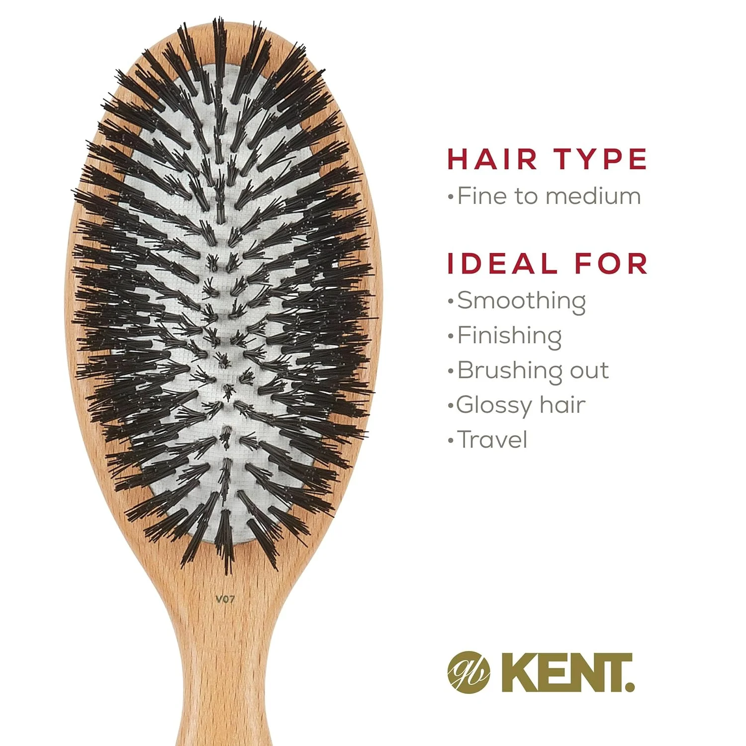 Vegan Bristle Oval Brush - Image 19