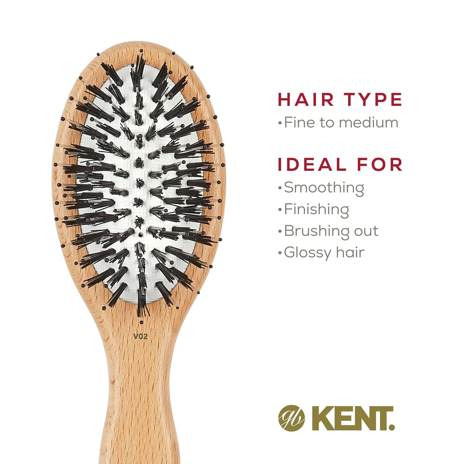 Vegan Bristle Oval Brush - Image 3
