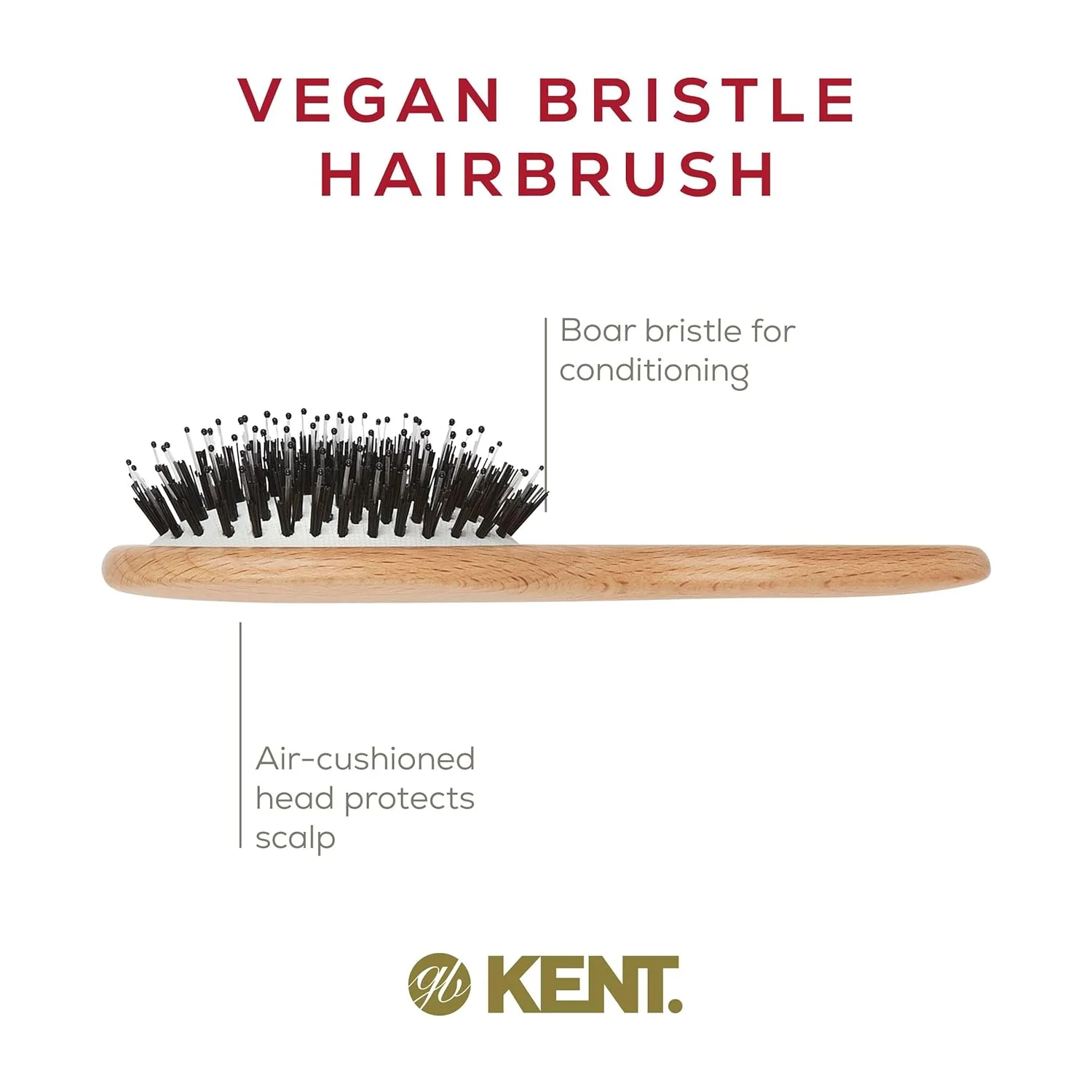 Vegan Bristle Oval Brush - Image 4