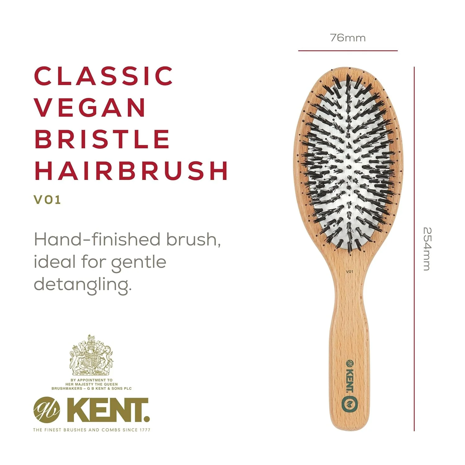 Vegan Bristle Oval Brush - Image 9