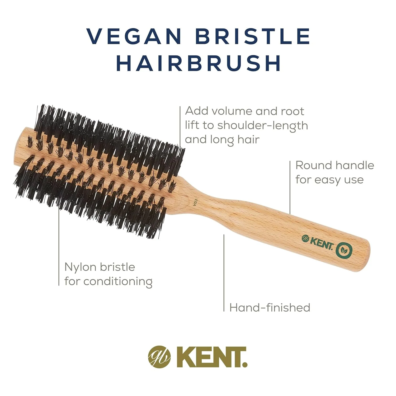 Vegan Bristle Round Brush - Image 4