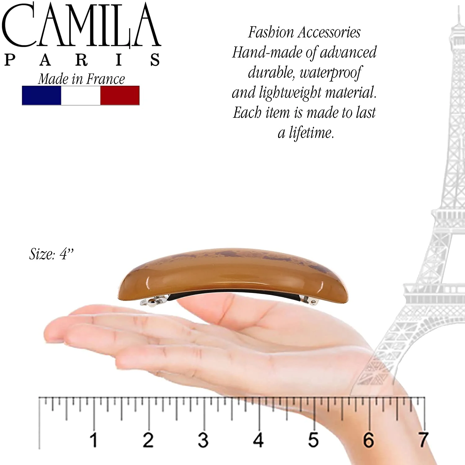 Camila Paris Wide Rectangle No-Slip Barrette - Image 10
