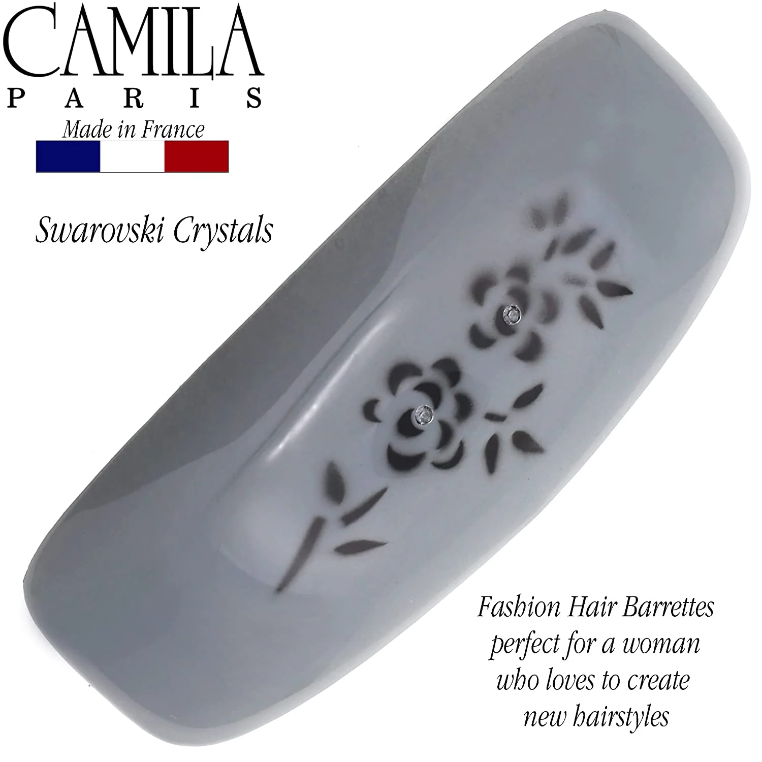 Camila Paris Wide Rectangle No-Slip Barrette - Image 15