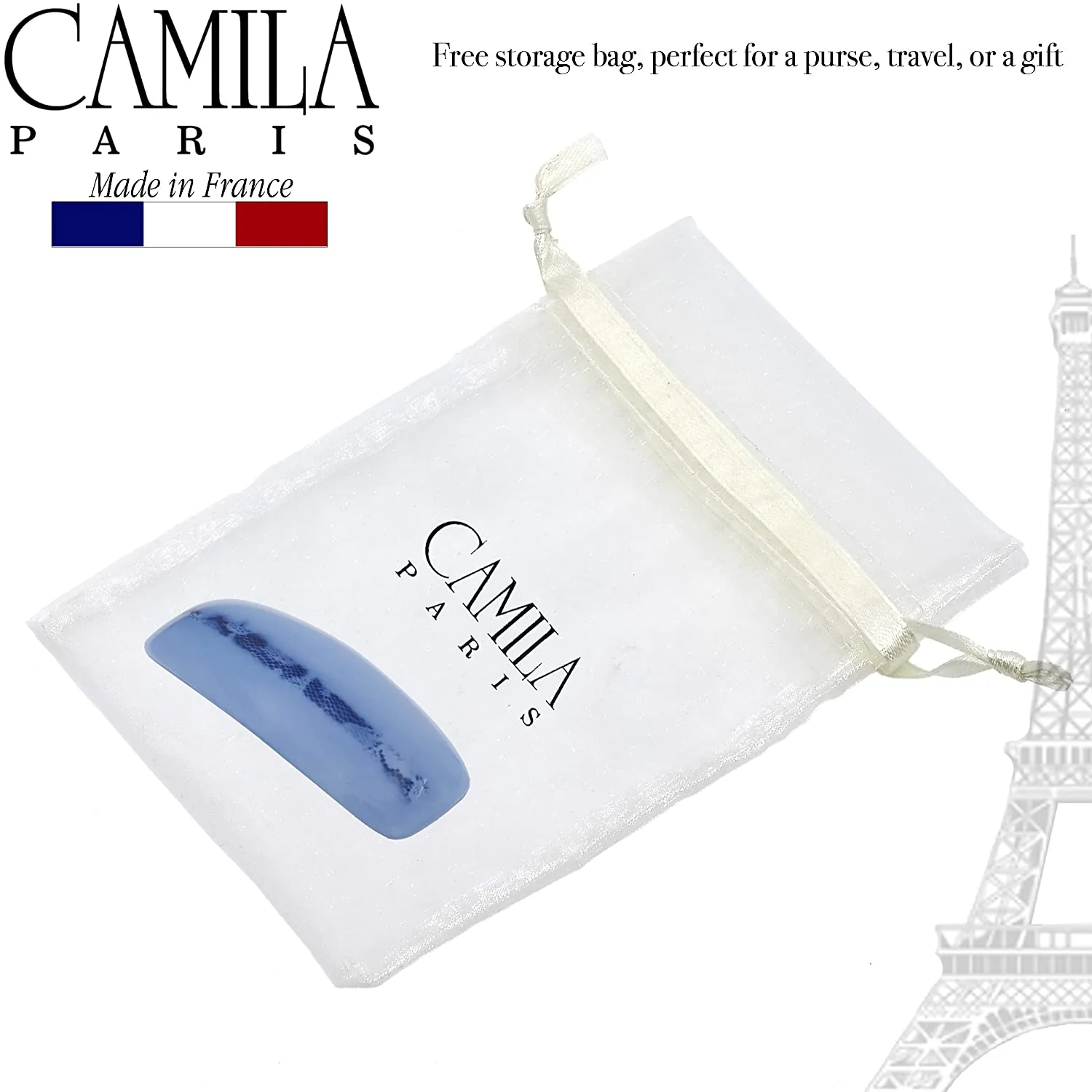 Camila Paris Wide Rectangle No-Slip Barrette - Image 8