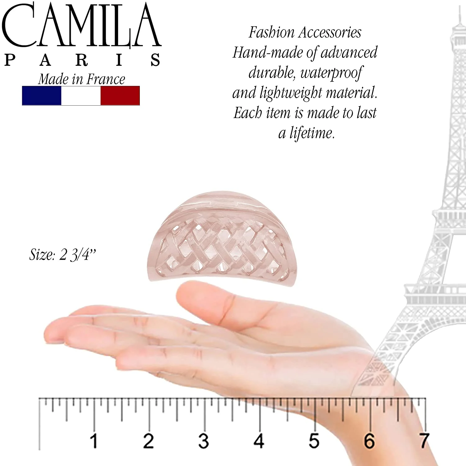 Camila Paris Woven Spring Covered Hair Clip - Image 10