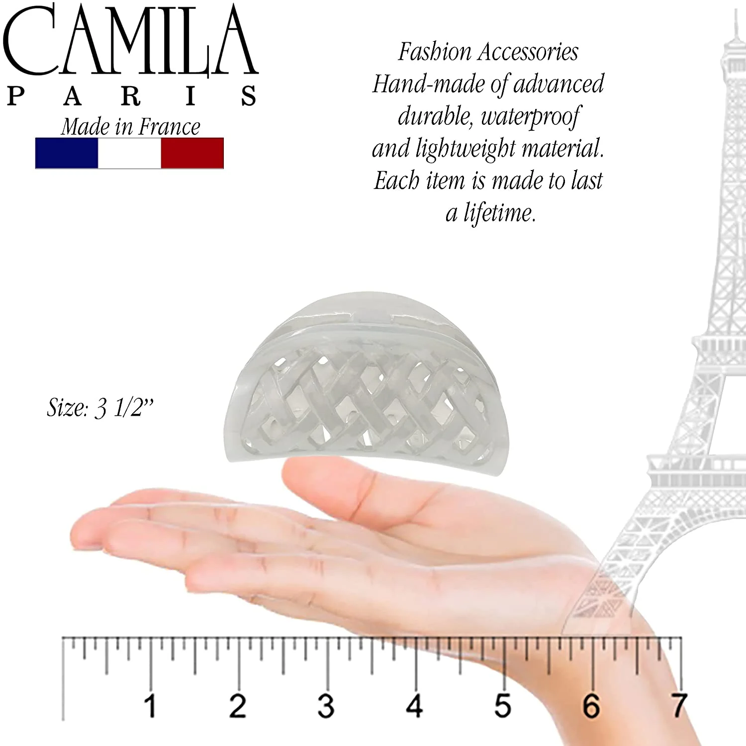 Camila Paris Woven Spring Covered Hair Clip - Image 18
