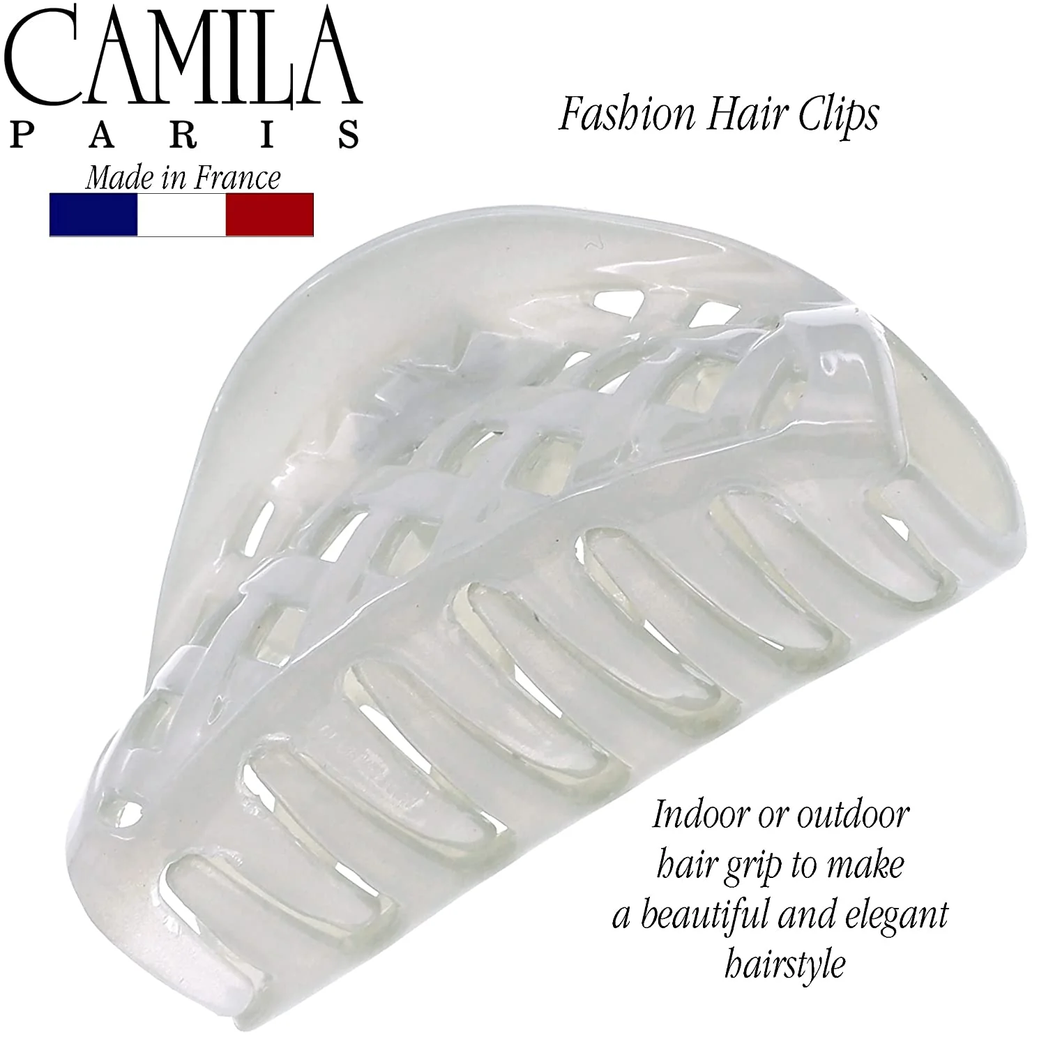 Camila Paris Woven Spring Covered Hair Clip - Image 3