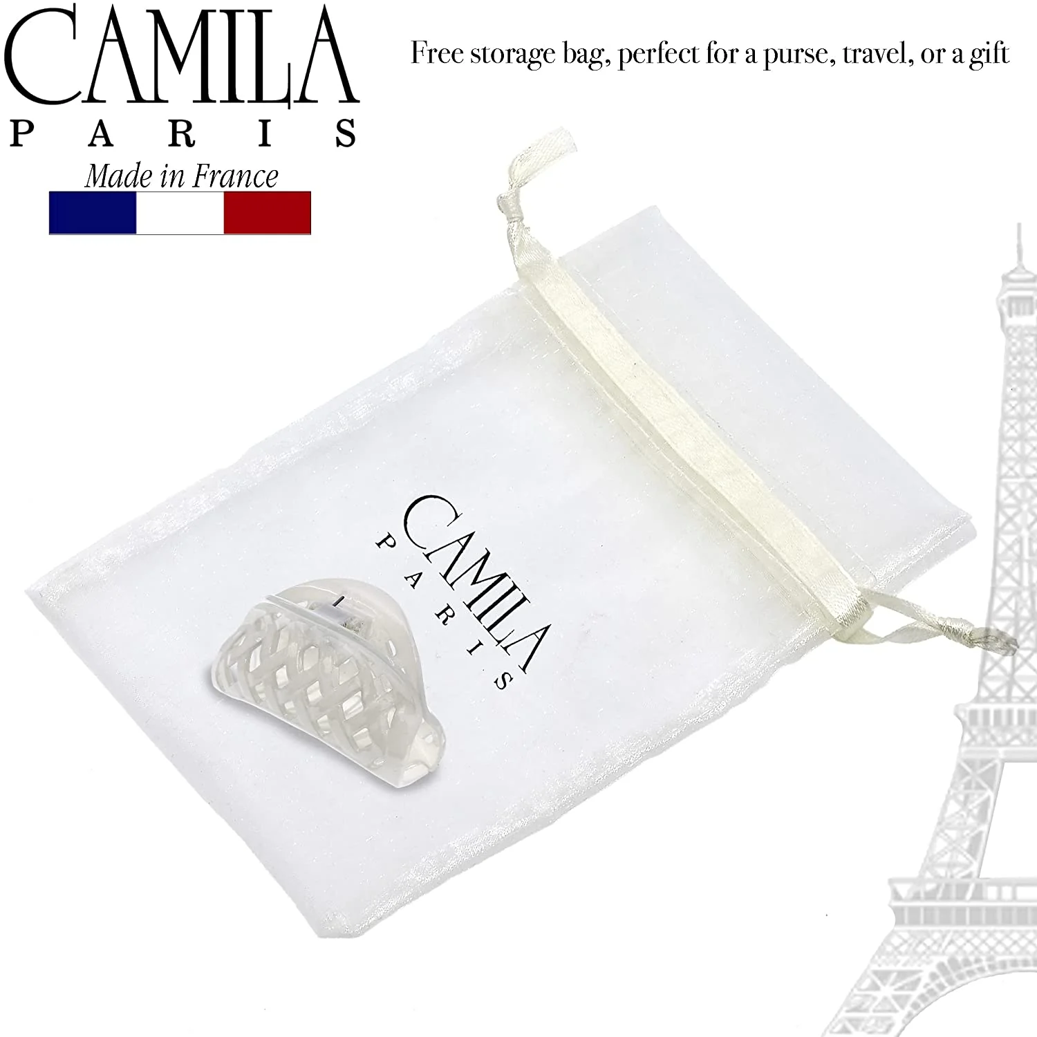 Camila Paris Woven Spring Covered Hair Clip - Image 4