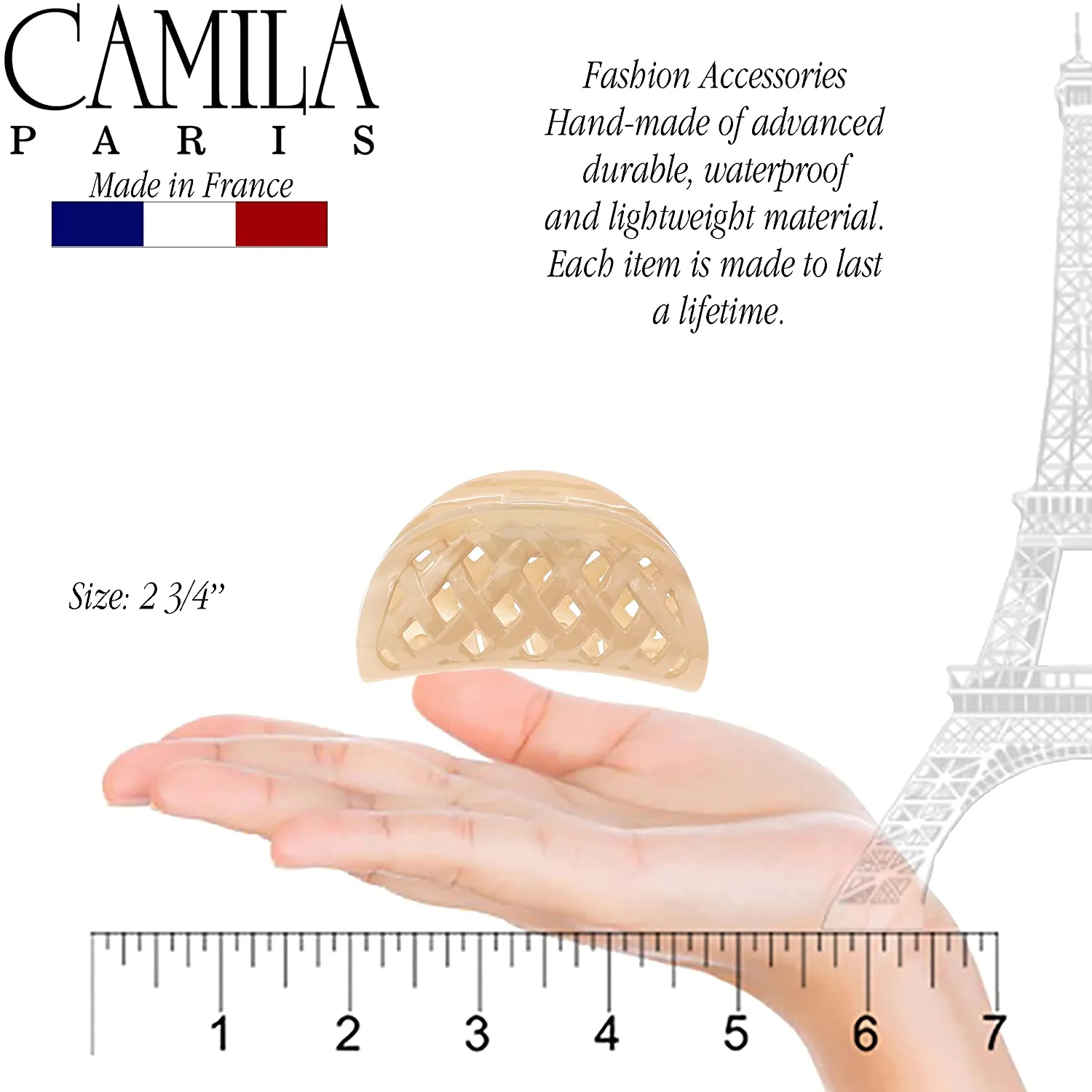 Camila Paris Woven Spring Covered Hair Clip - Image 6