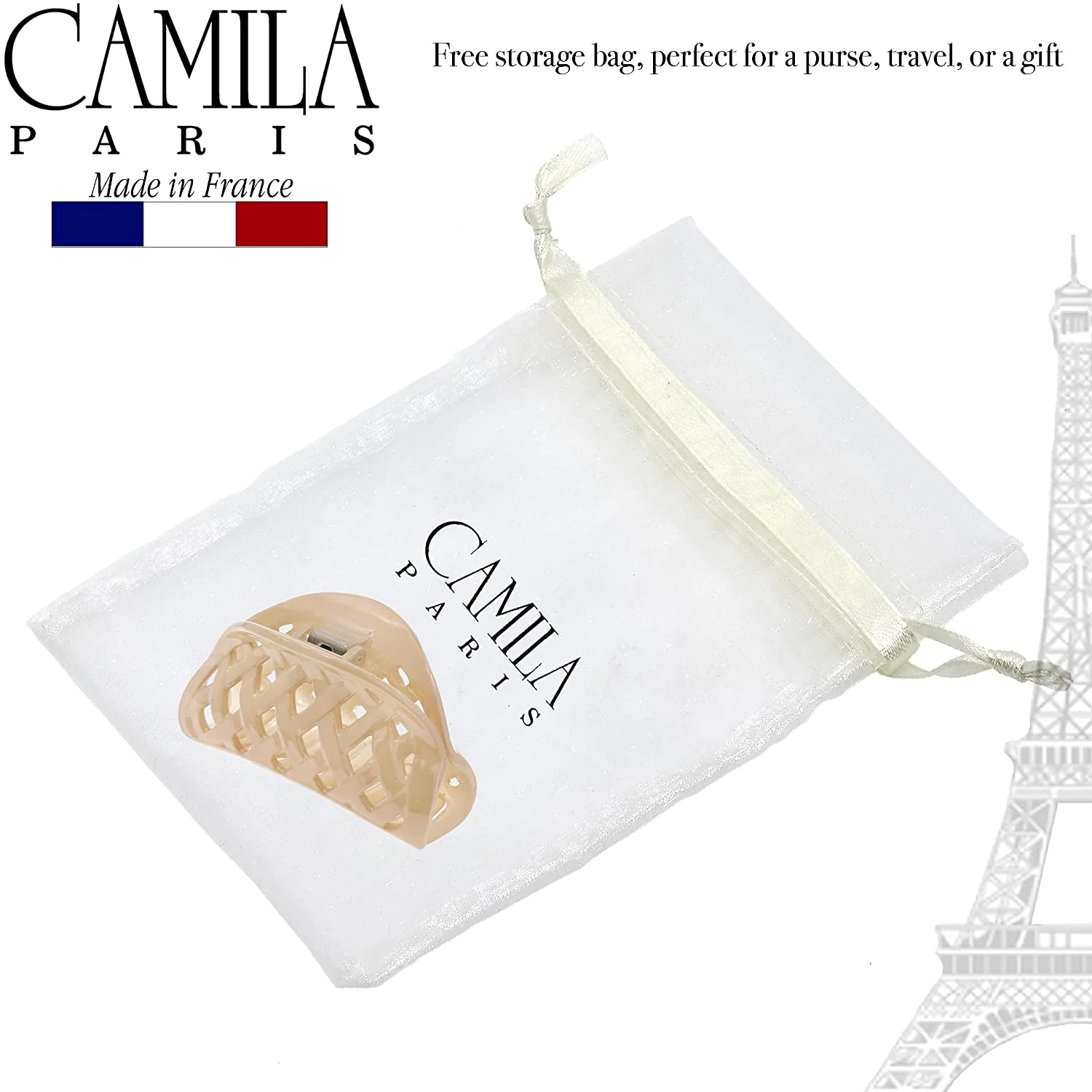 Camila Paris Woven Spring Covered Hair Clip - Image 8